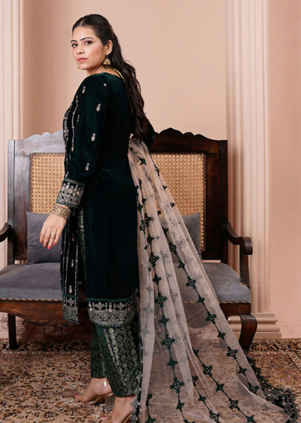 HN-01-R - Readymade - Hina Embroidered Collection 2023 - Image 2