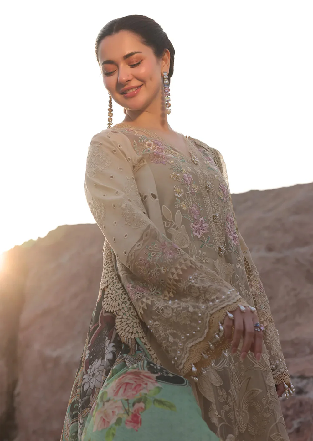 HNA-83 - Ayzal - Hania Luxury Lawn Collection 2025 - Image 4
