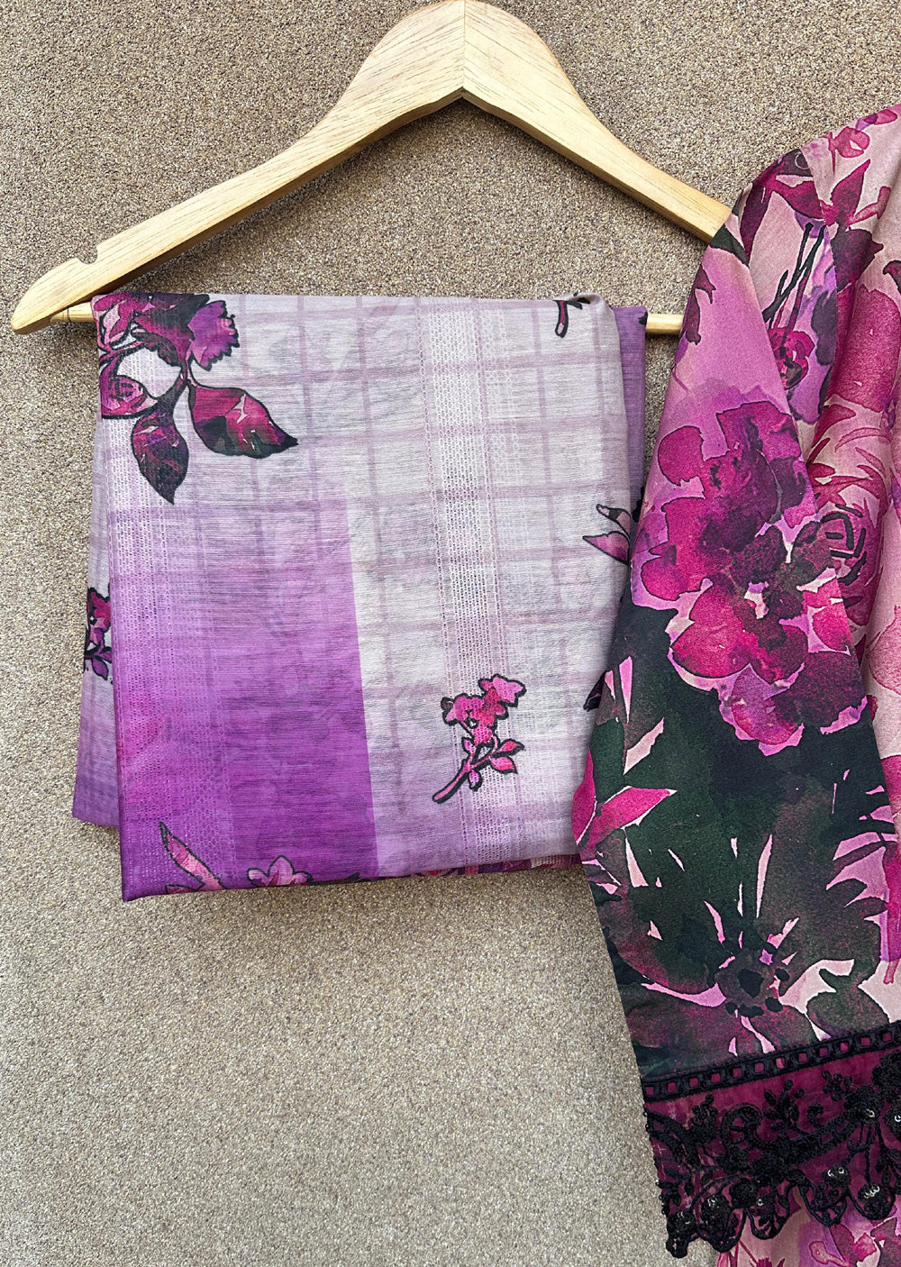 HNR-03 - Purple - Readymade - Haroon Cotton Printed Suit 2025 - Image 3