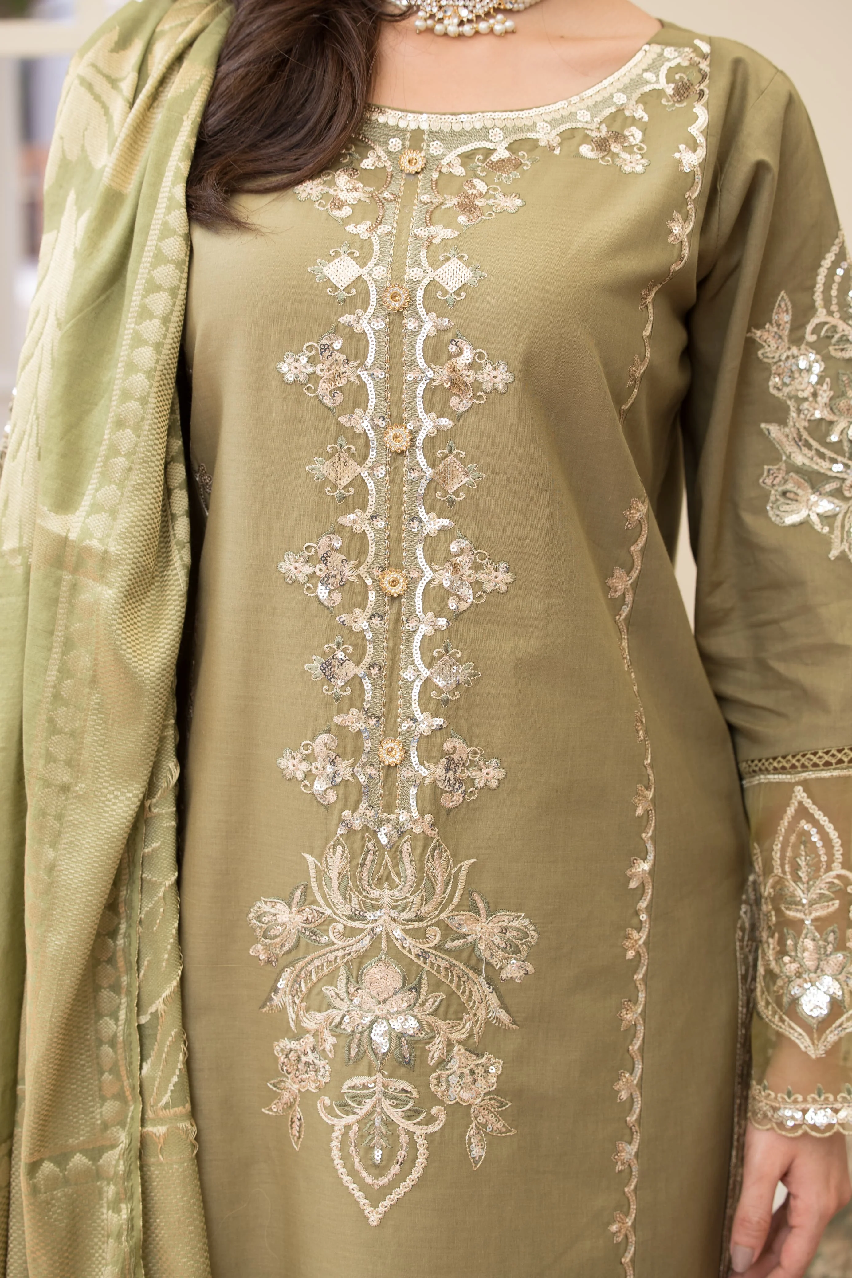 HRM-08 - Readymade Memsaab Formal Cotton Suit - Image 2