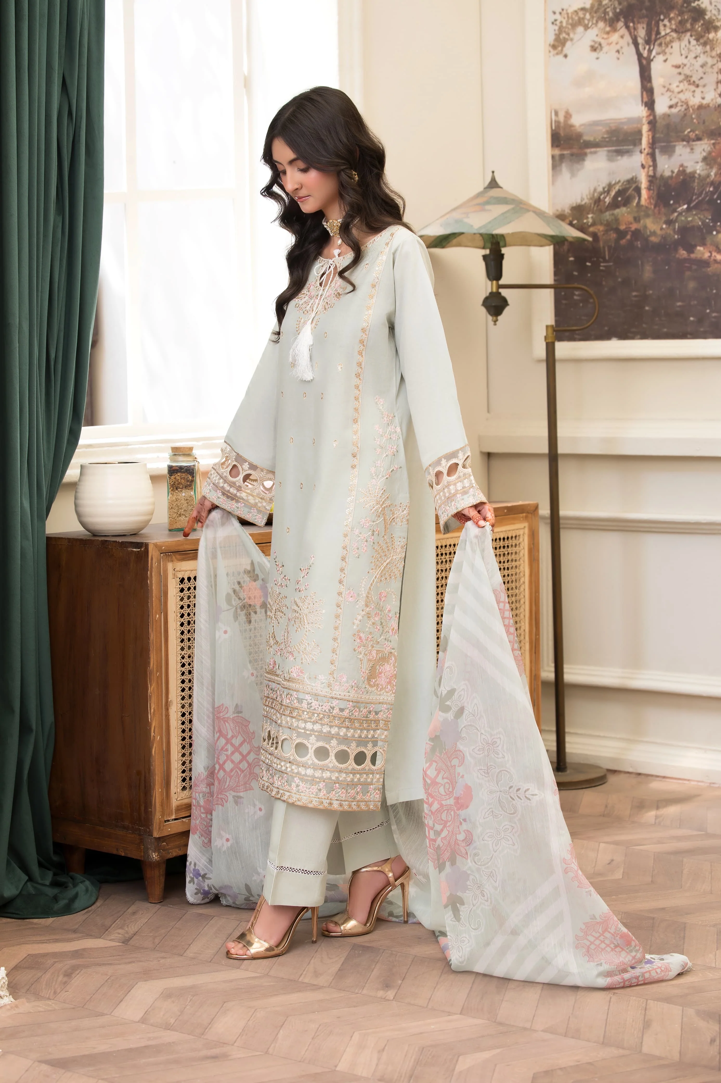 HRM-10 - Readymade Memsaab Formal Cotton Suit - Image 5