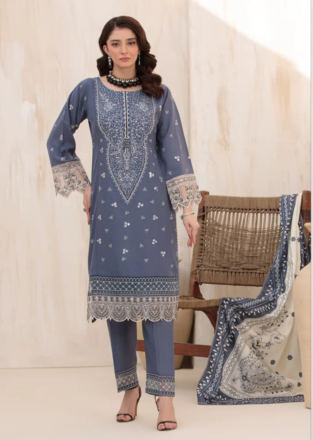 HRM39- Readymade Memsaab Formal VISCOSE Suit 2025
