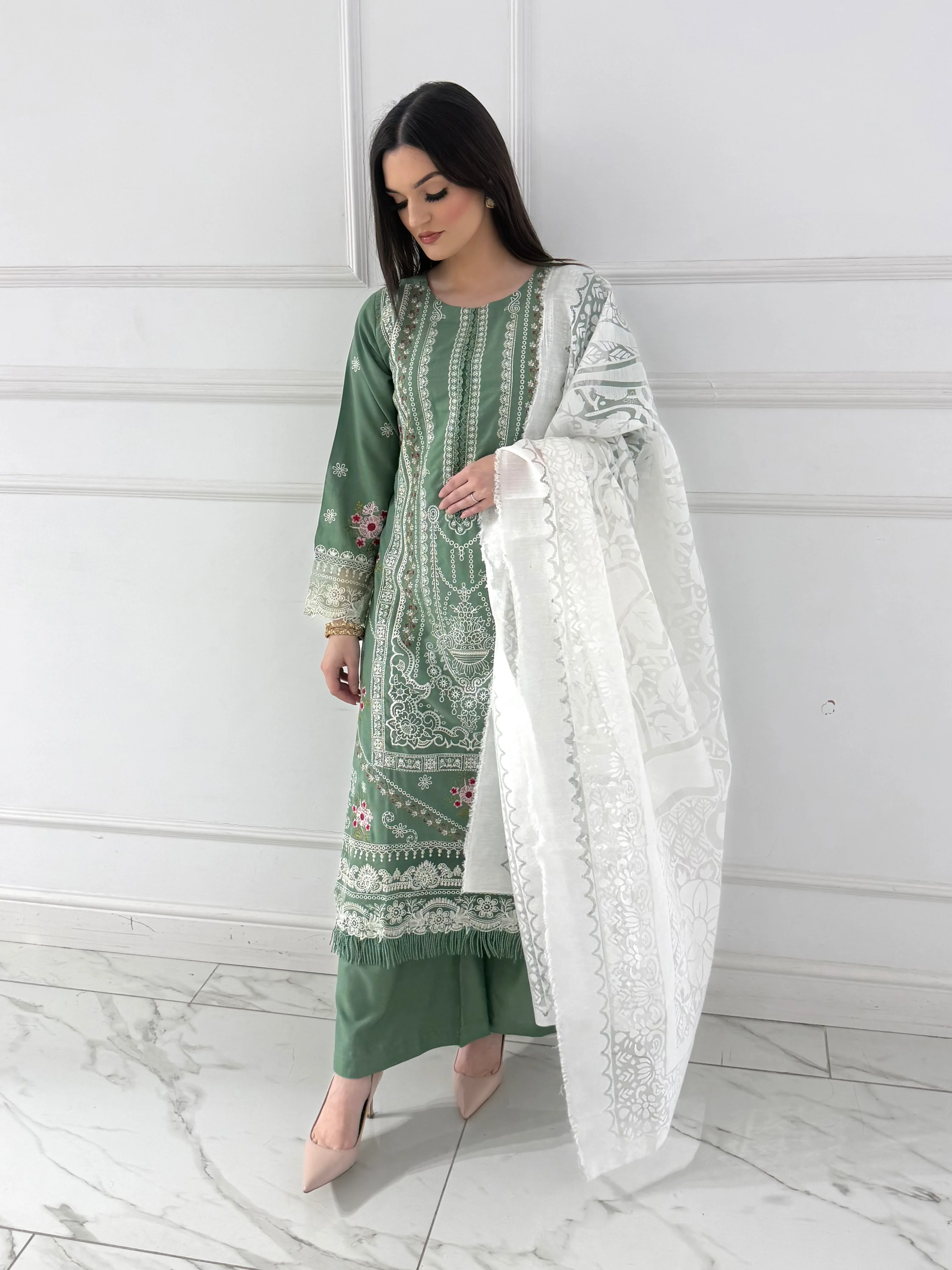 HRM47- Readymade Memsaab Formal Suit - Image 2