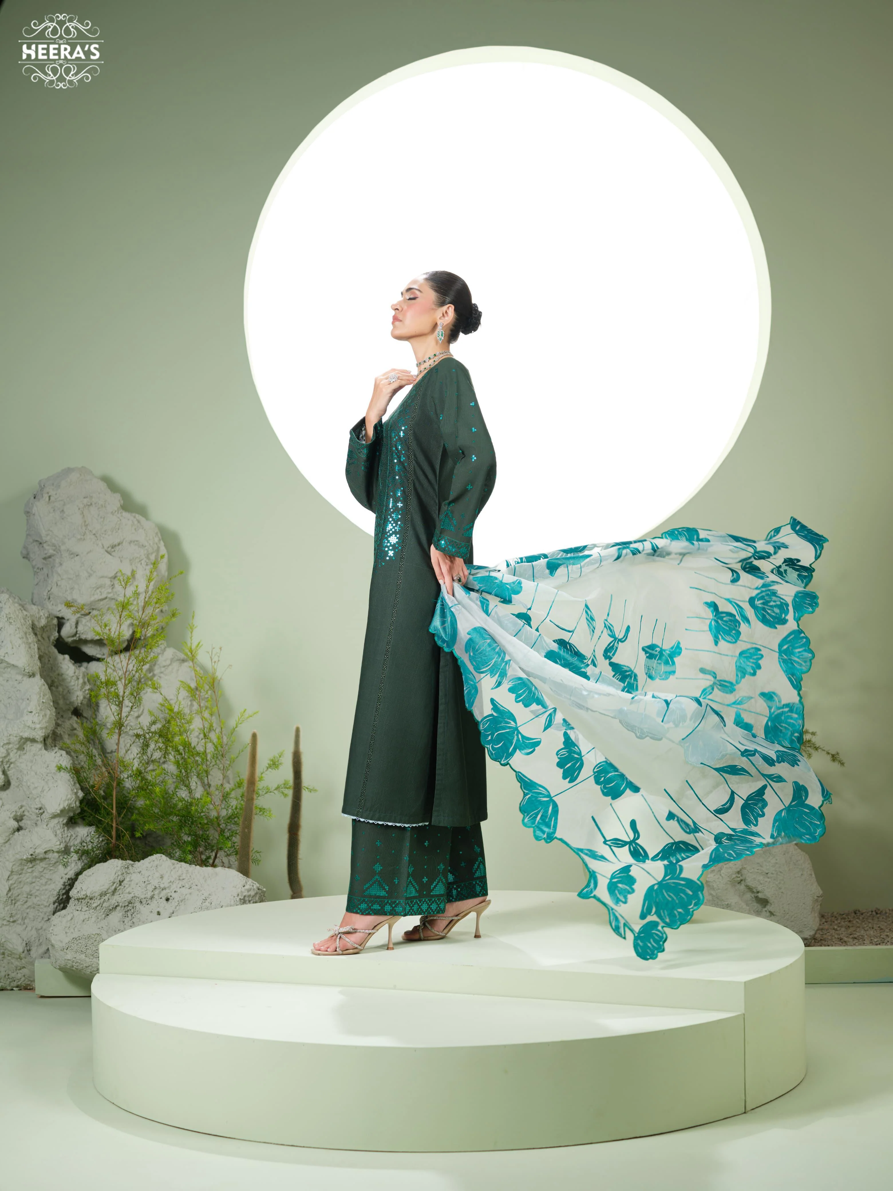HSS-1150 - Readymade Heeras Suit - Image 2