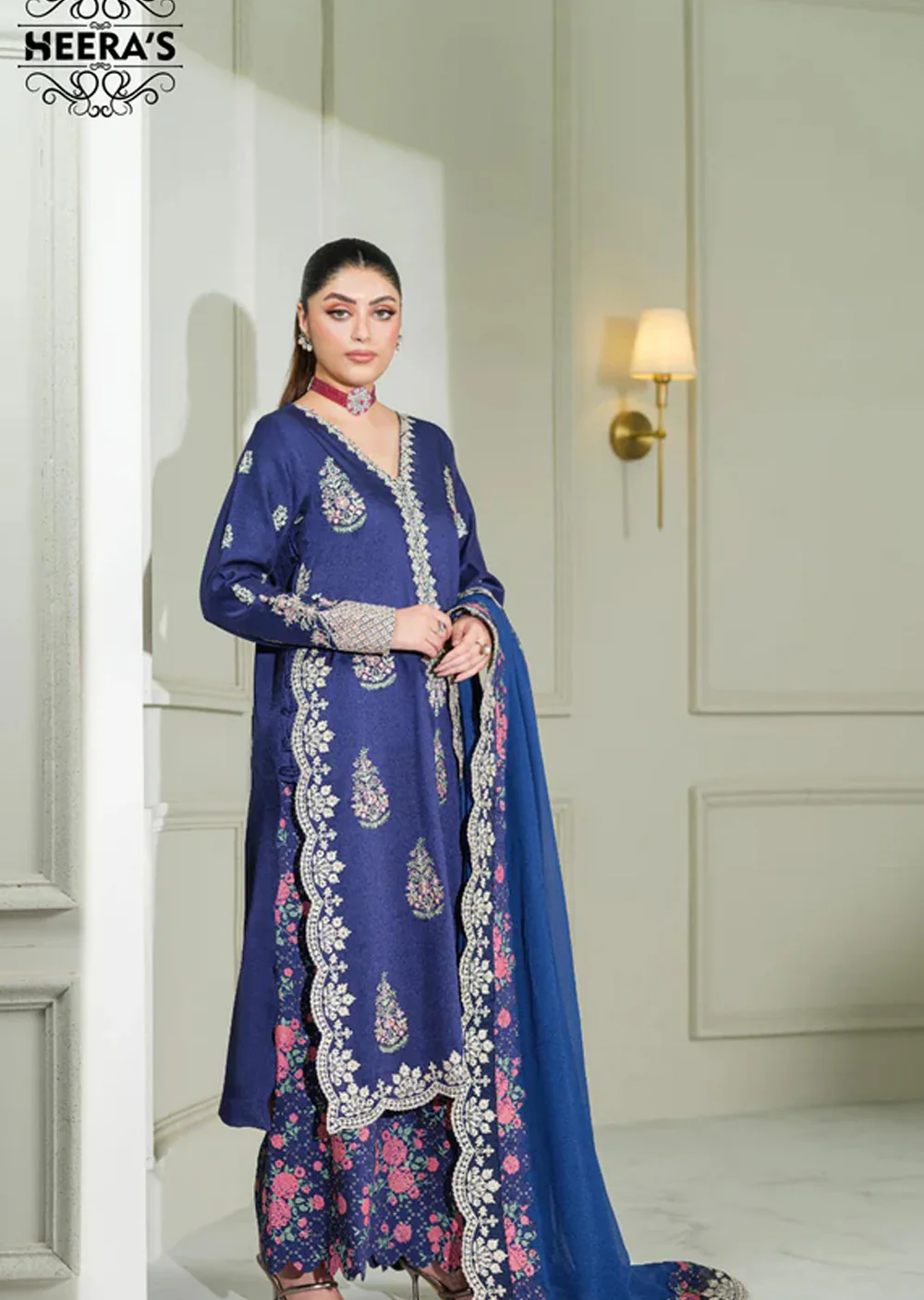 HSS-1172 -1182 - Luxury Viscose Heeras Suit 2026 - Image 2