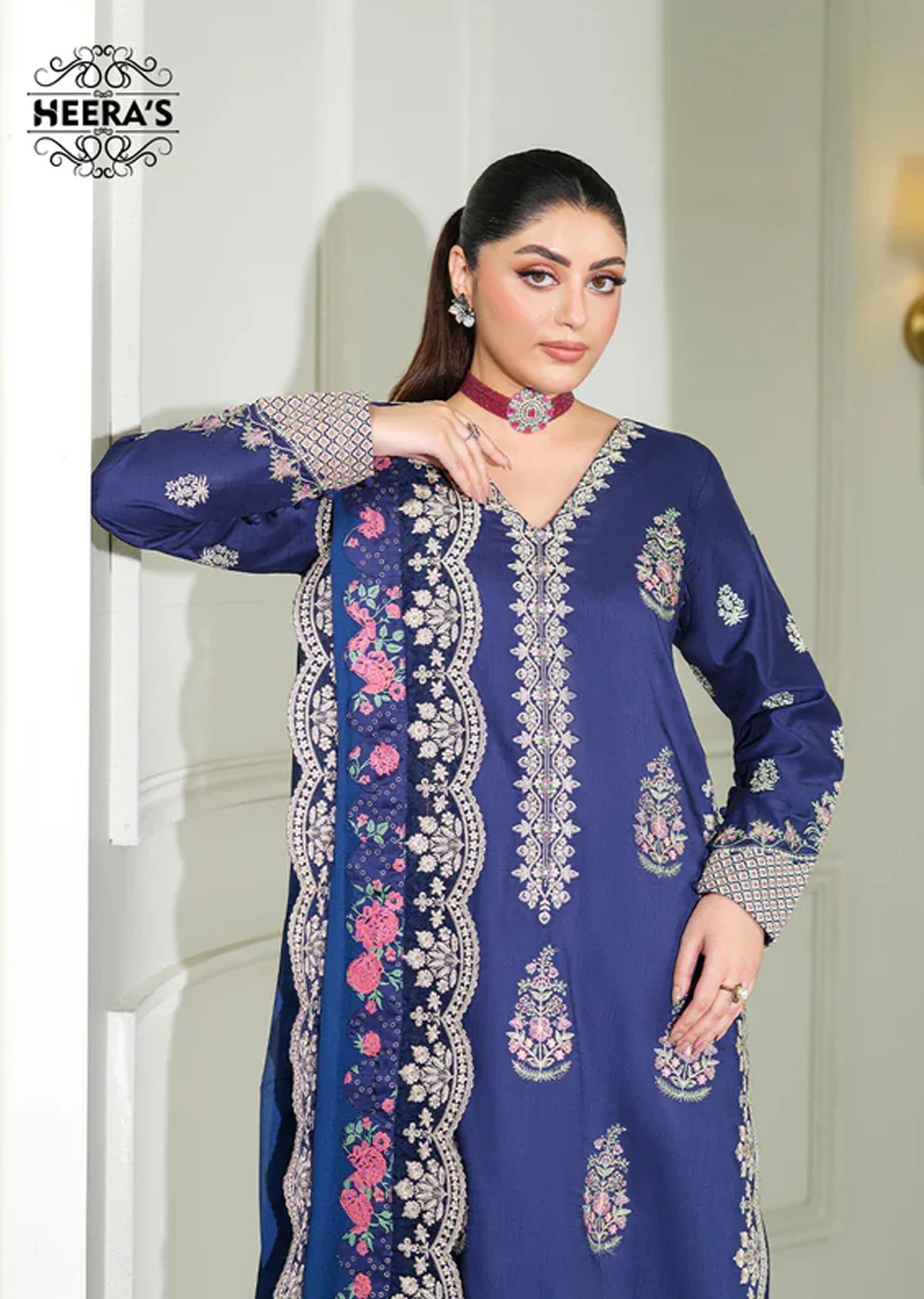 HSS-1172 -1182 - Luxury Viscose Heeras Suit 2026 - Image 4