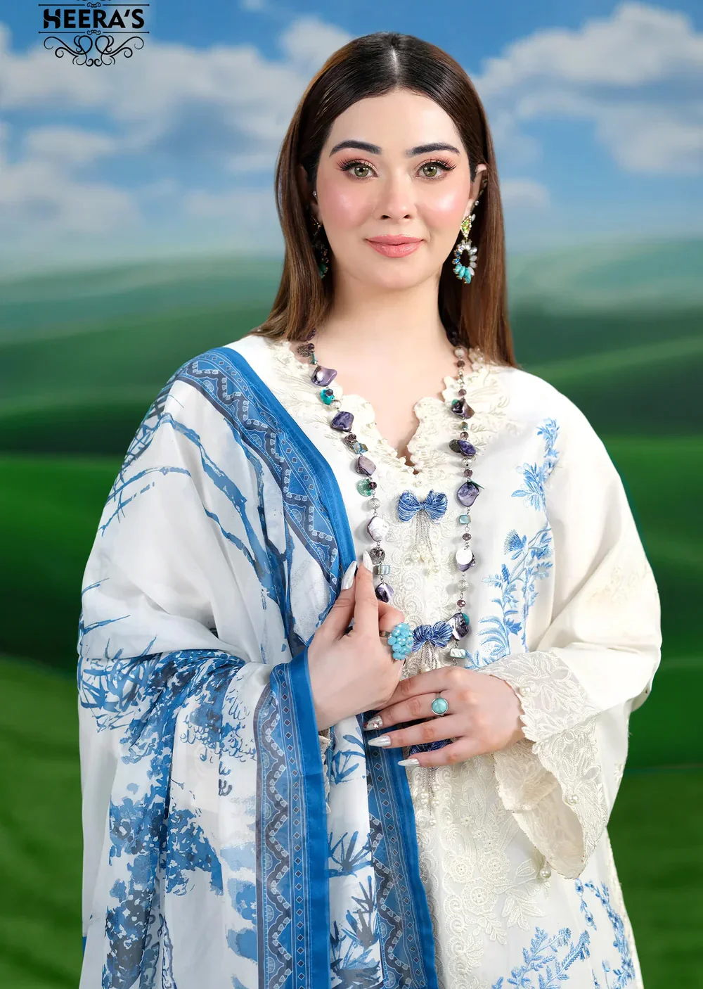 HSS-1190- Cambric Cotton Luxury Suit - Image 3