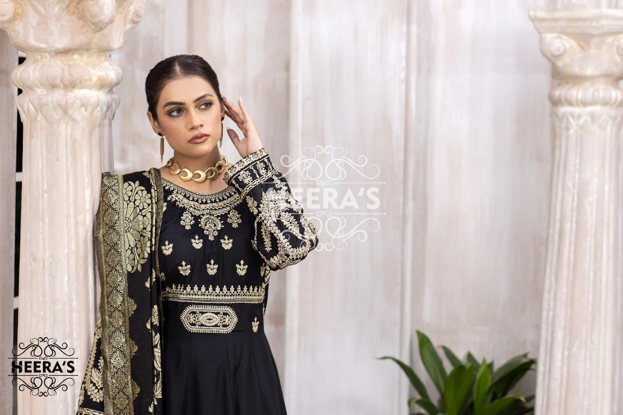 HSS-15 Mahrani Readymade Black Dress - Image 3