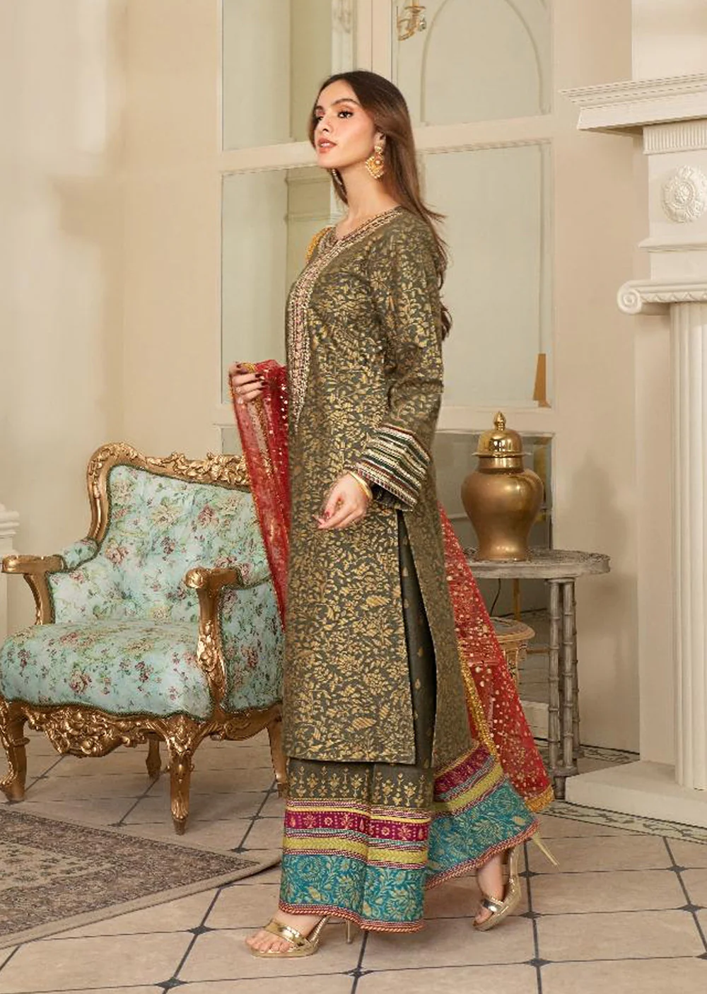 HSS-283 - Readymade Heeras Suit - Image 2