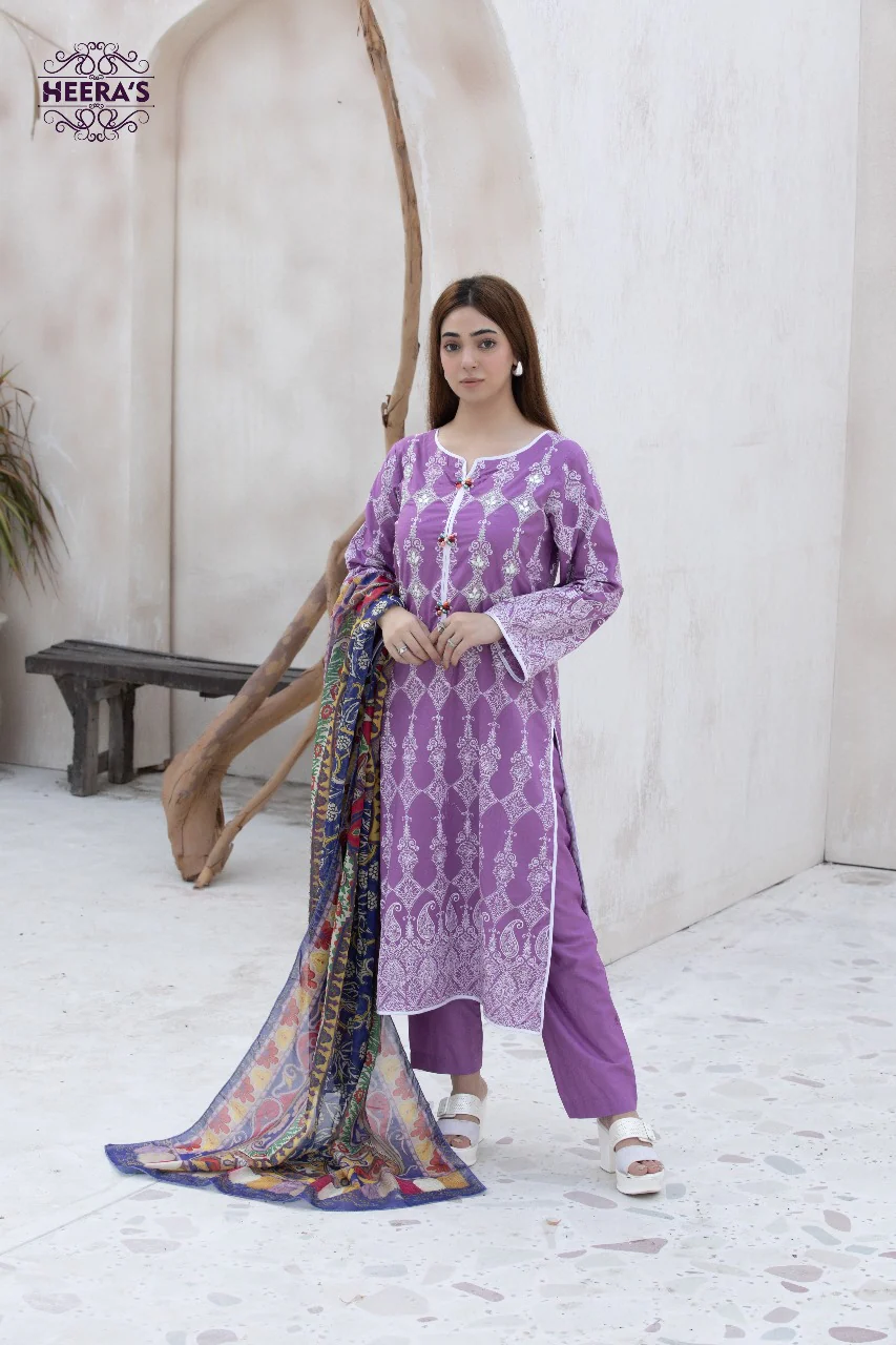HSS-363- Readymade IVORY ROYALE Heeras Suit - Image 2