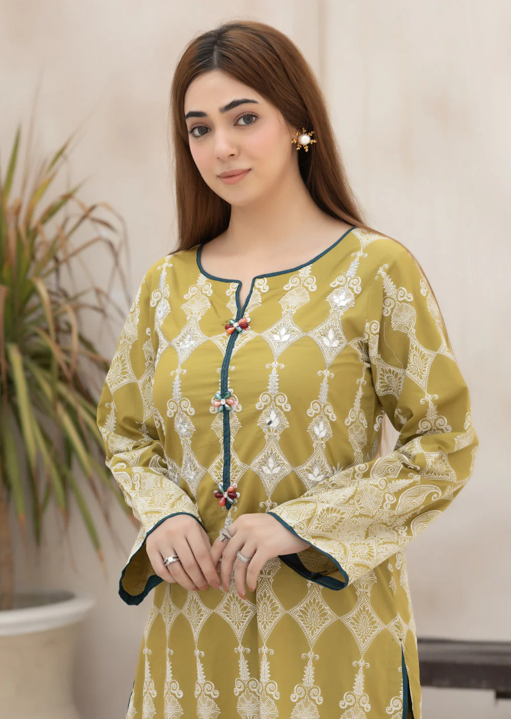 HSS-363- Readymade IVORY ROYALE Heeras Suit - Image 9