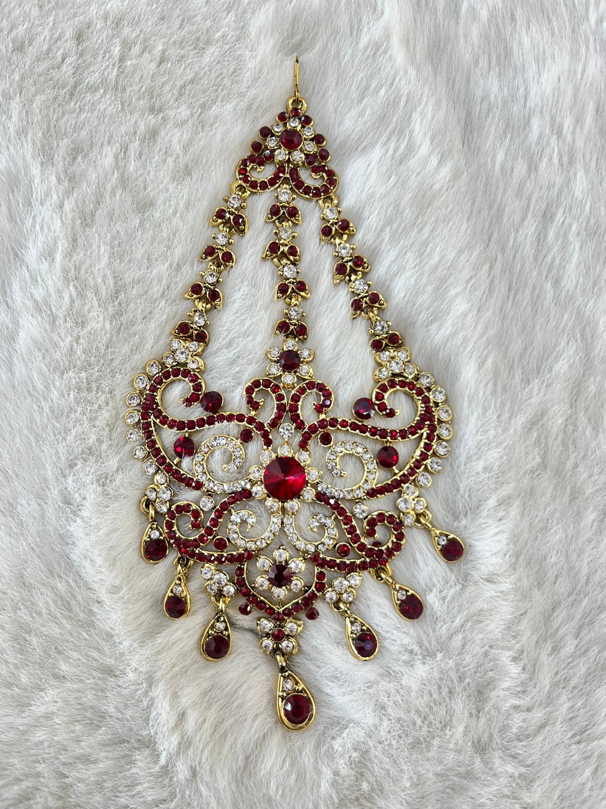 J161 -MAROON-Head Piece / Jummer