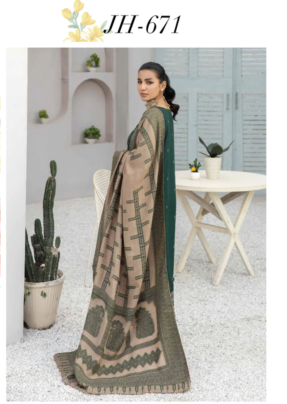 JH-671-R - Readymade - Deewan Collection by Johra 2024 - Image 2