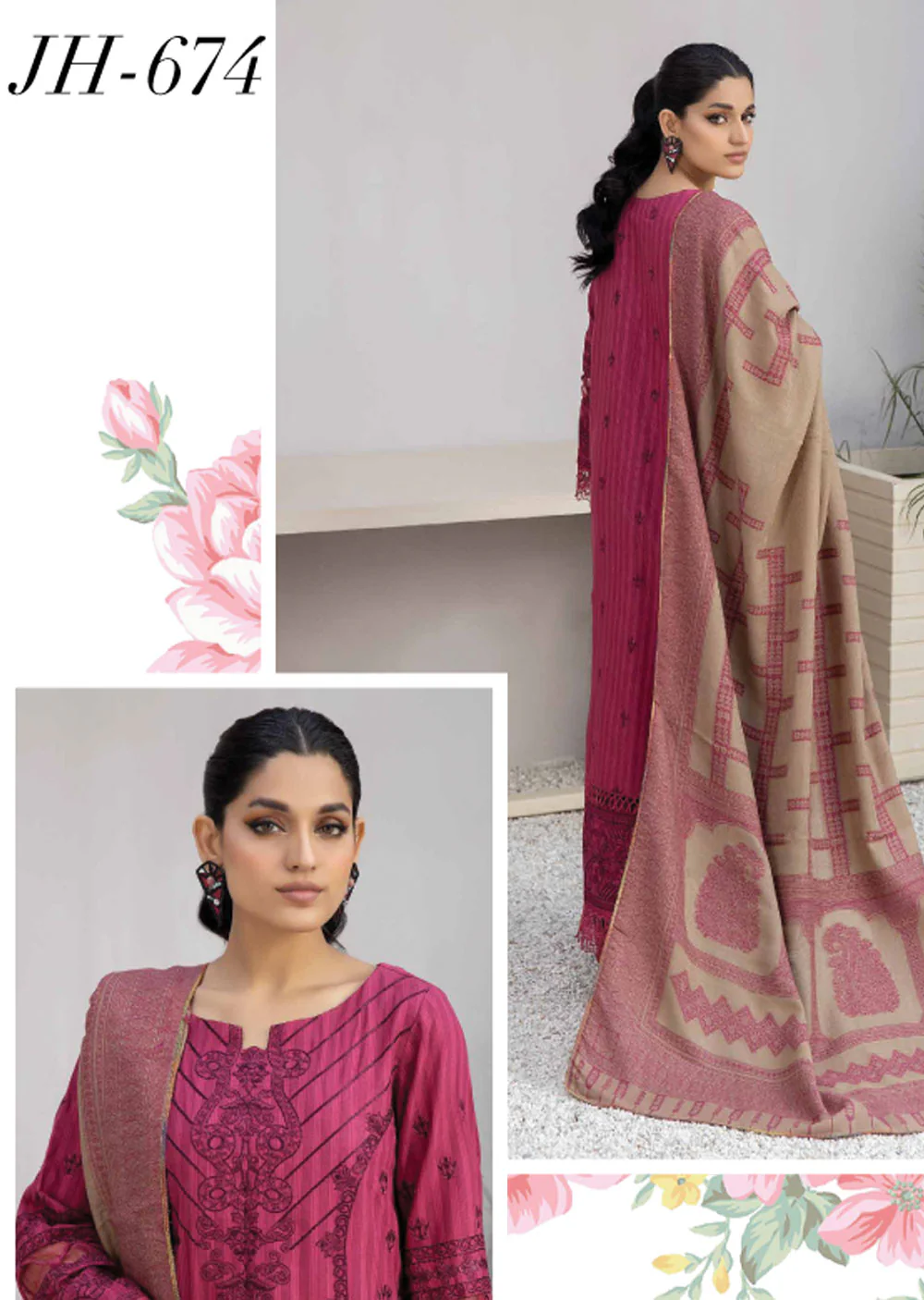 JH-674-R - Readymade - Deewan Collection by Johra 2024 - Image 2