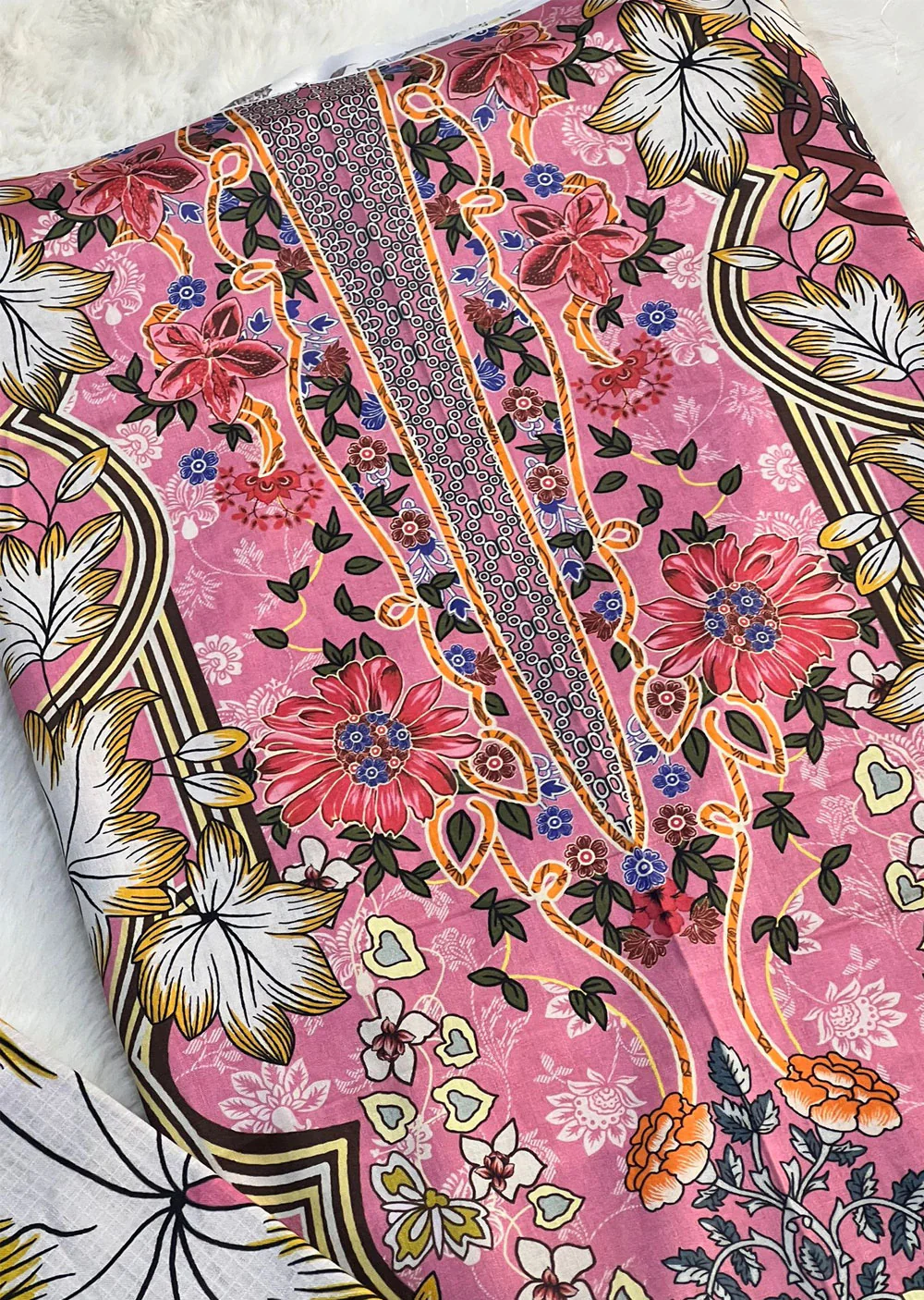 JPS-09 - Unstitched - Premium Lawn Collection by Jade 2024 - Image 3
