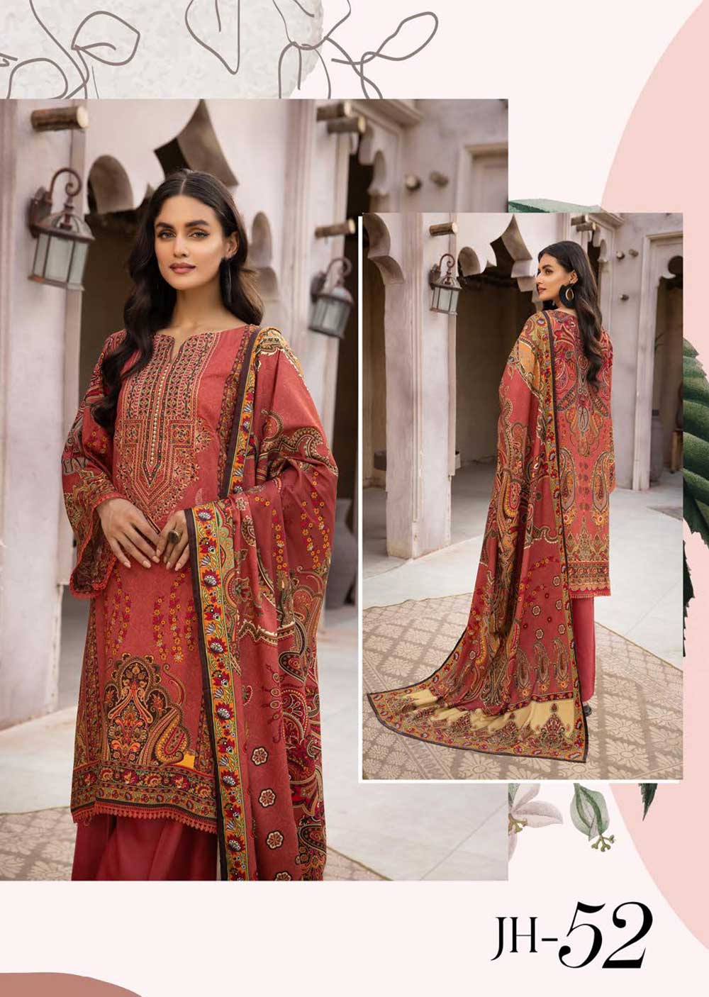 JR-52 - Unstitched - Anchal Collection by Johra 2022 - Image 2