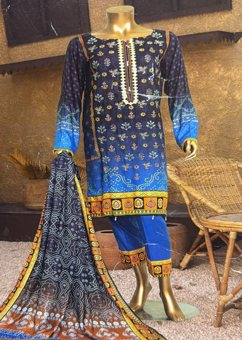 JA-01 Unstitched winter suits - Image 5