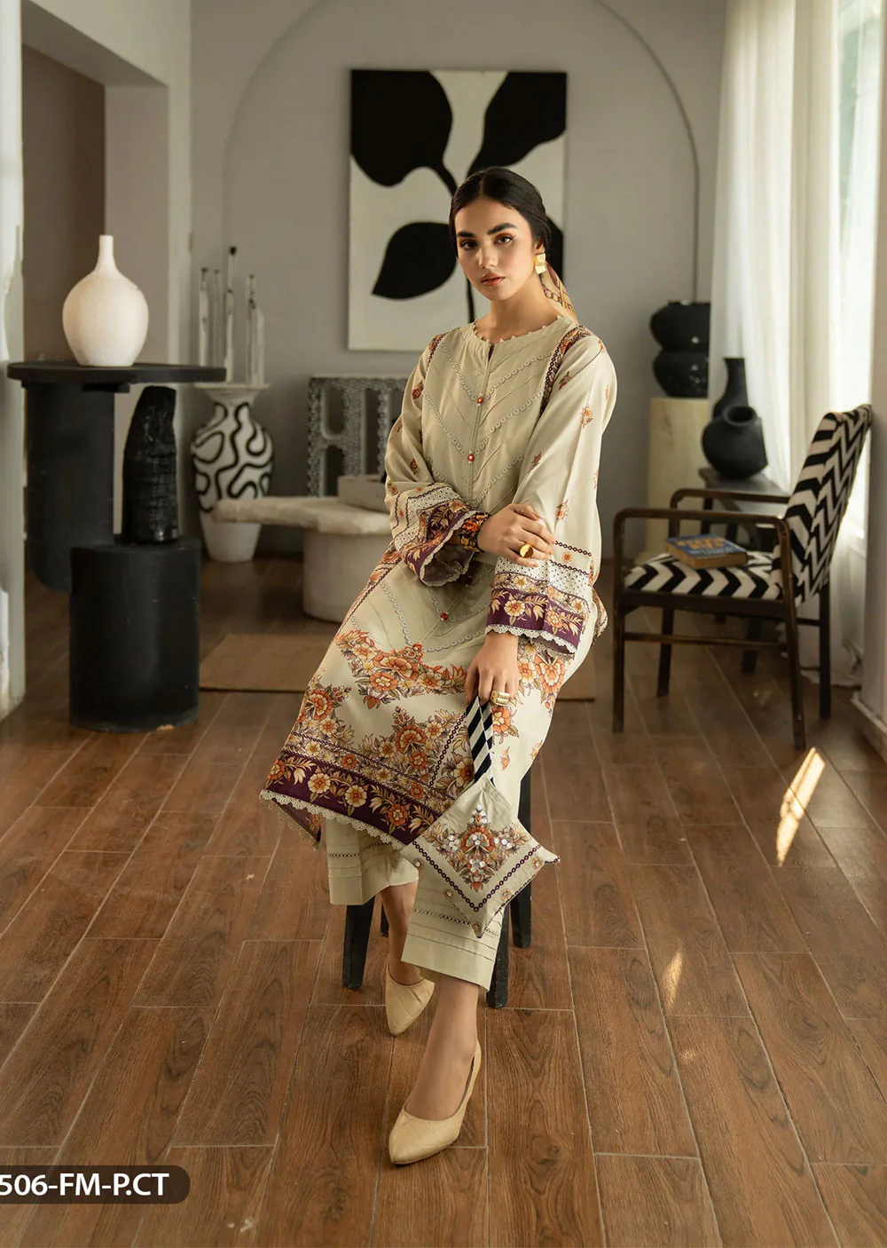 K2P506 - Beige - Readymade Shaposh Formal Suit - Image 2