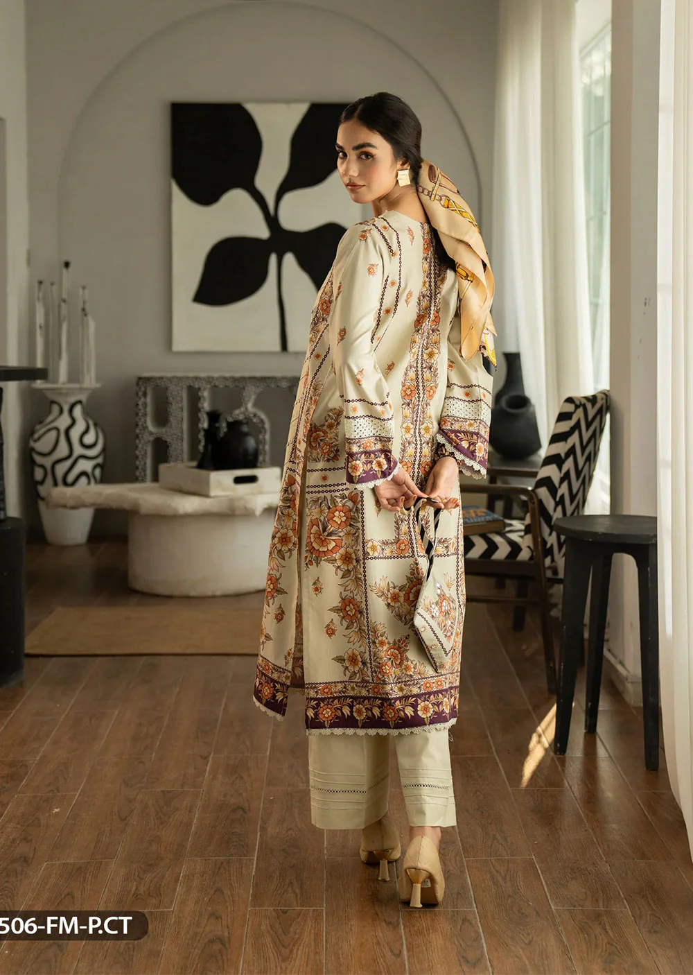 K2P506 - Beige - Readymade Shaposh Formal Suit - Image 3