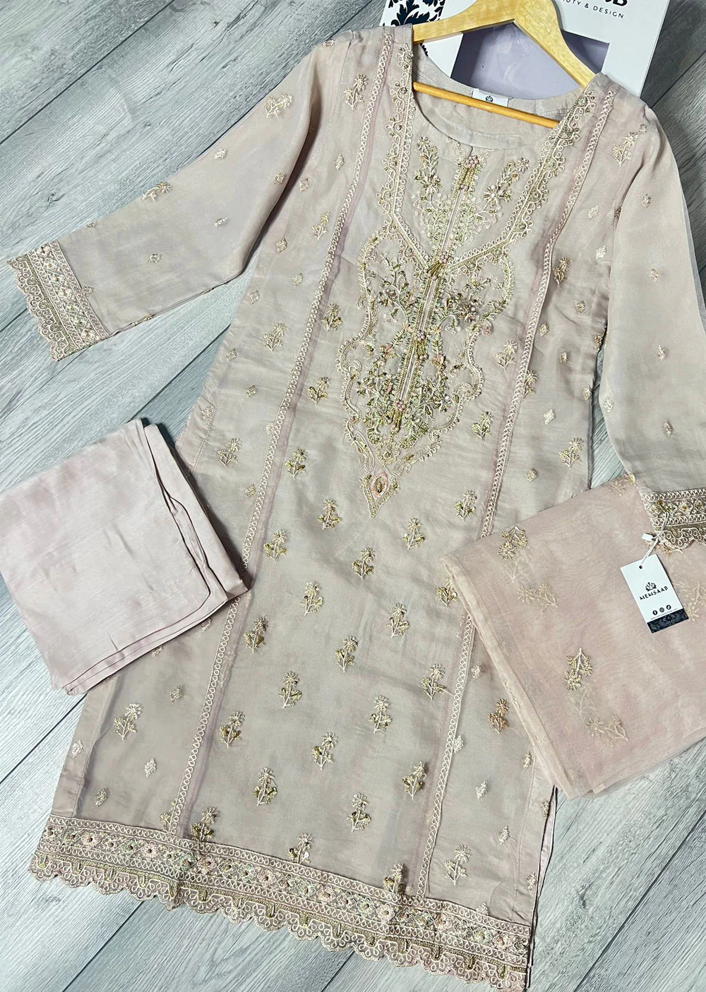 KLD1013 Simran - Readymade Organza Suit - Image 4