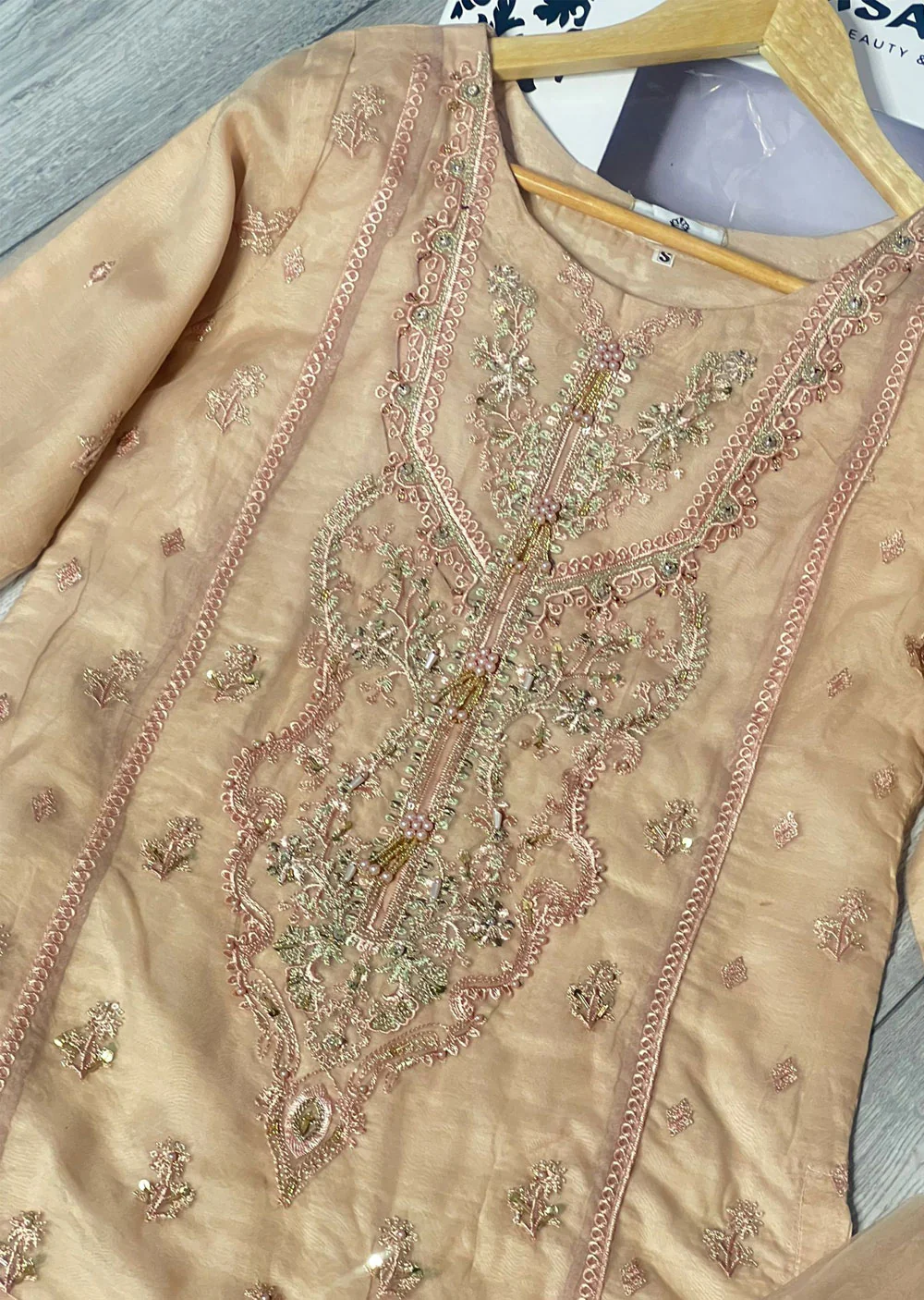 KLD1013 Simran - Readymade Organza Suit - Image 7