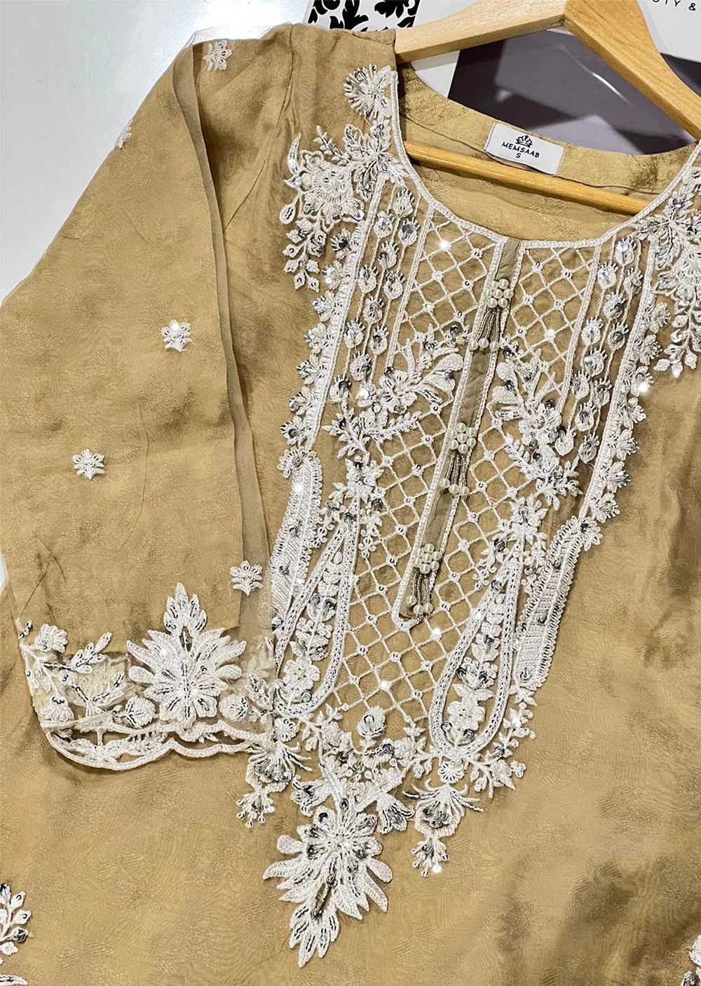 KLD1016 Aera - Readymade Organza Suit - Image 9