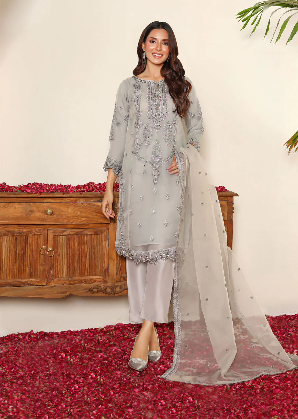 KLD1019 Rani - Readymade Organza Suit