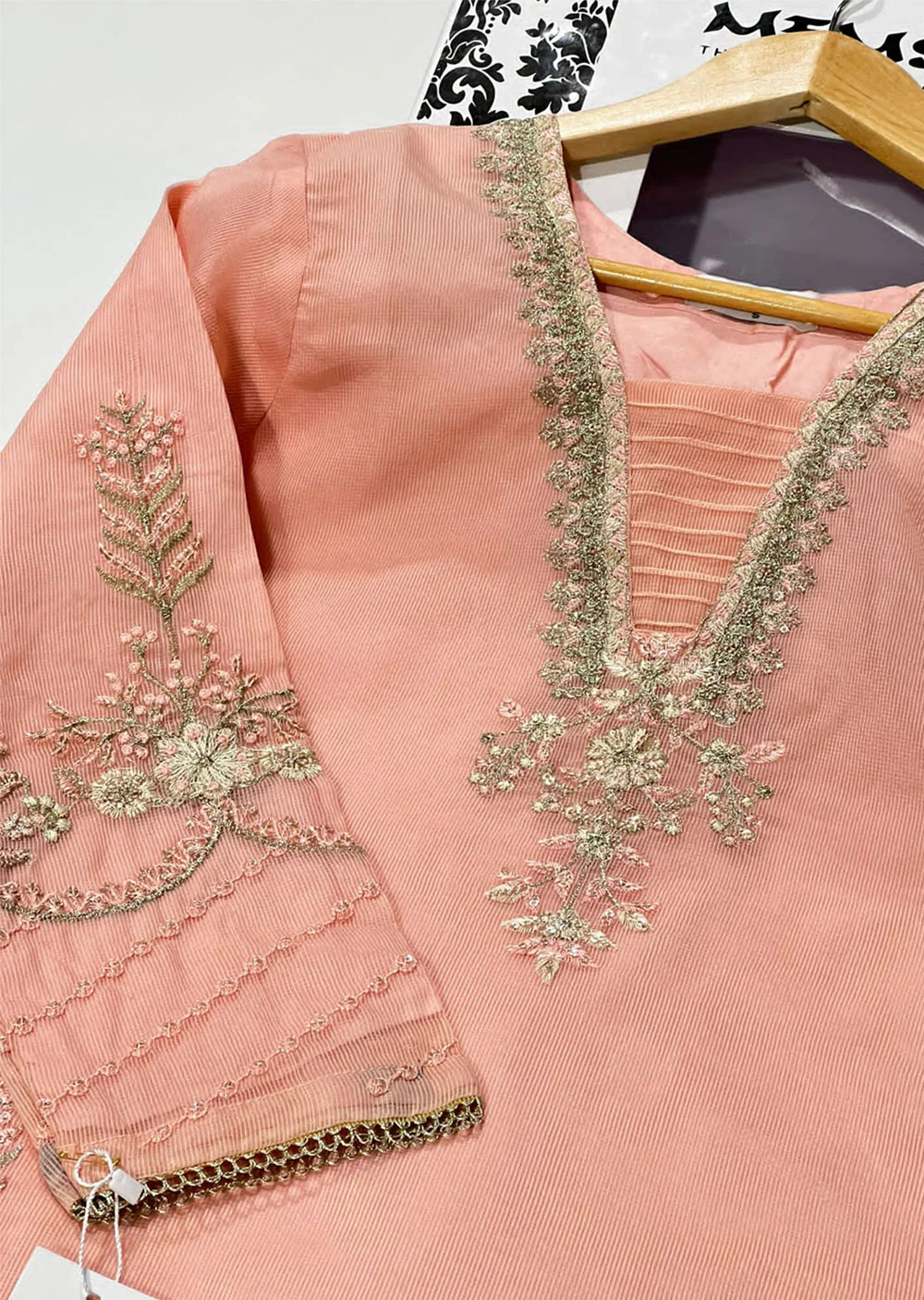 KLD1025 Rosay - Readymade Khadi Net Suit - Image 7