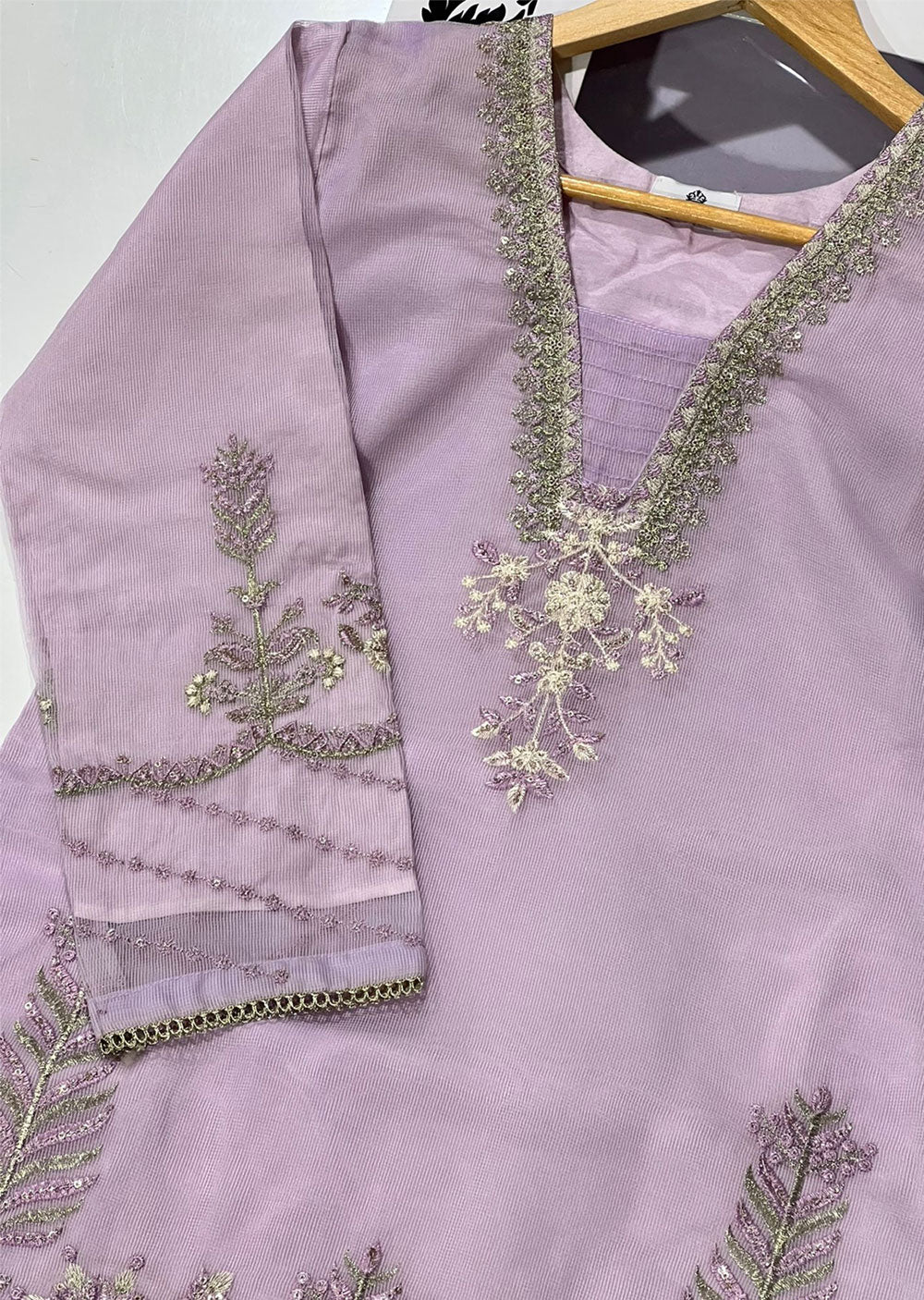 KLD1025 Rosay - Readymade Khadi Net Suit - Image 9