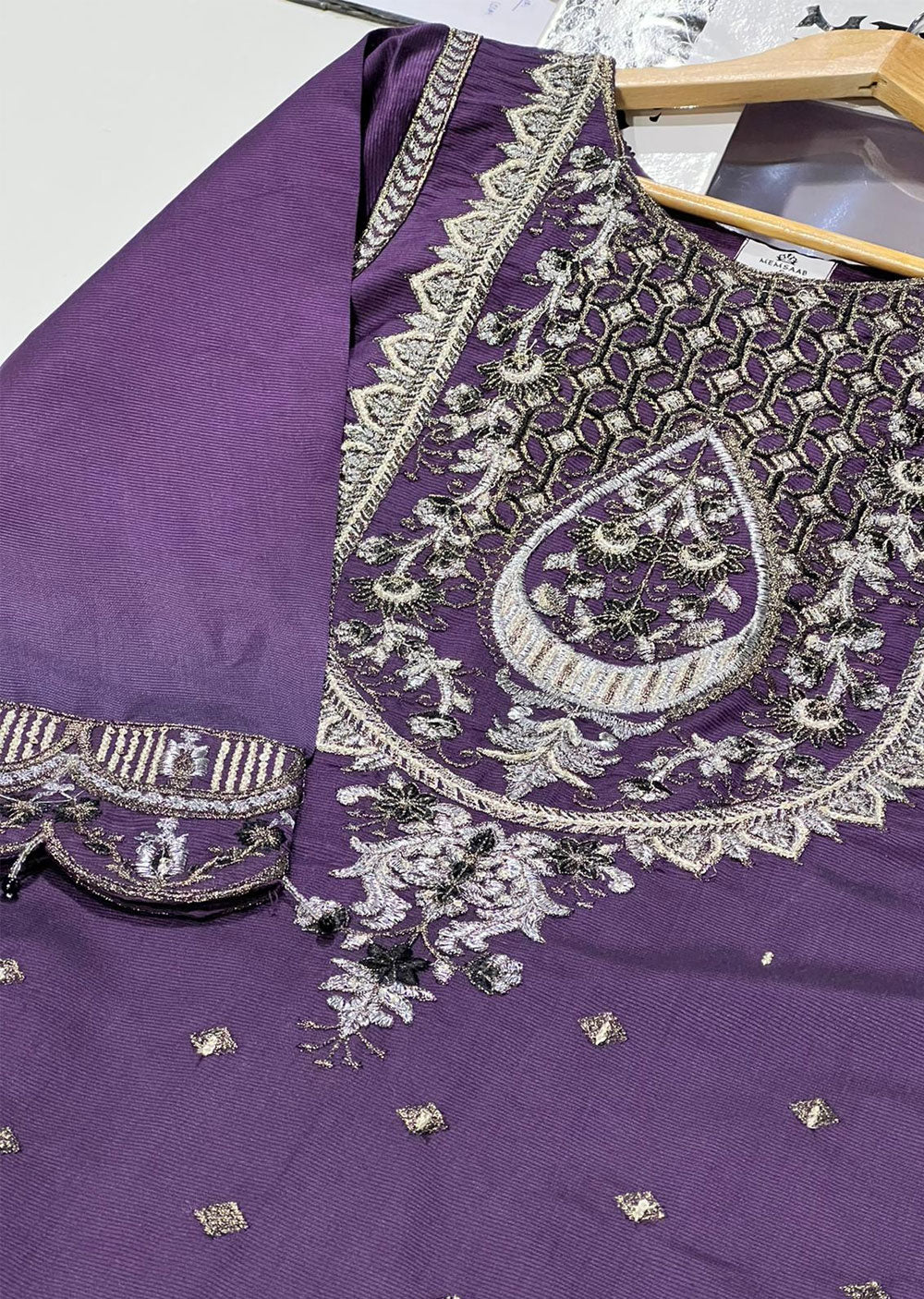 KLD1027 Naran - Readymade Khadi Net Suit - Image 7