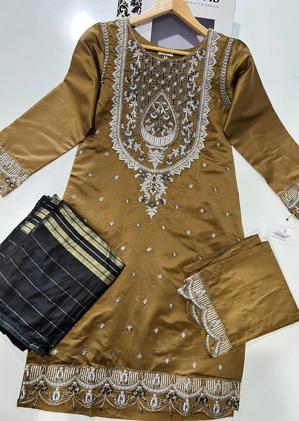 KLD1027 Naran - Readymade Khadi Net Suit - Image 8
