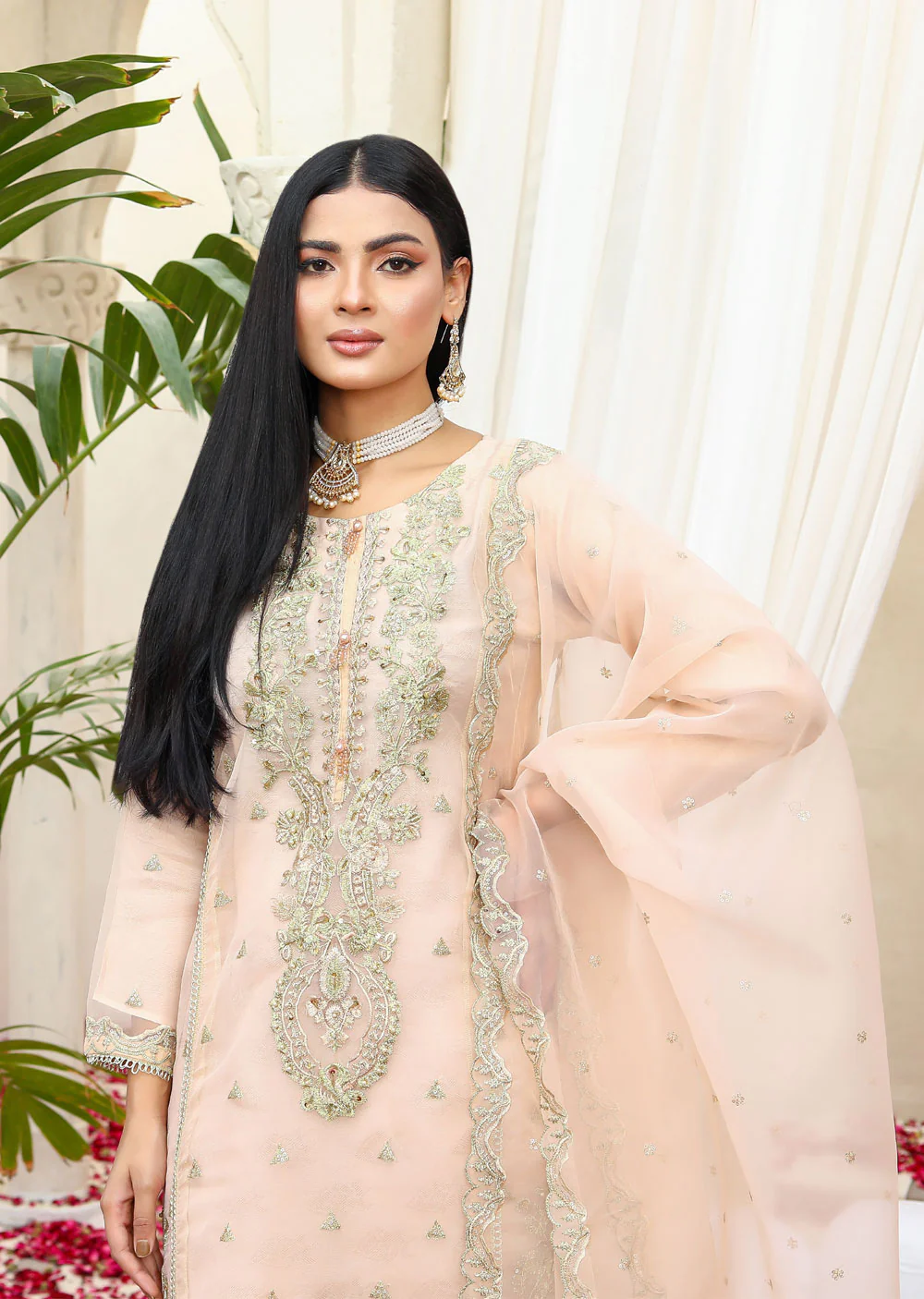 KLD1035 Ashana Readymade Organza Suit - Image 3