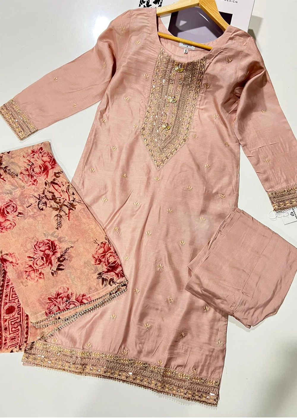 KLD1036 Poshaak - Readymade Viscose Suit - Image 6