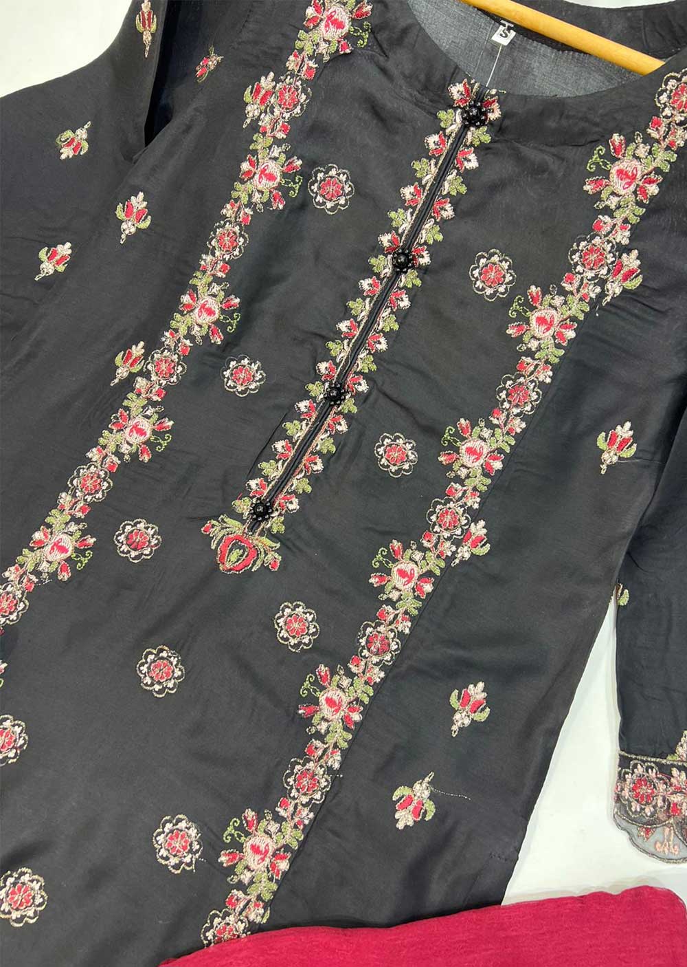 KLD130 Black Readymade Winter Linen Suit - Image 2