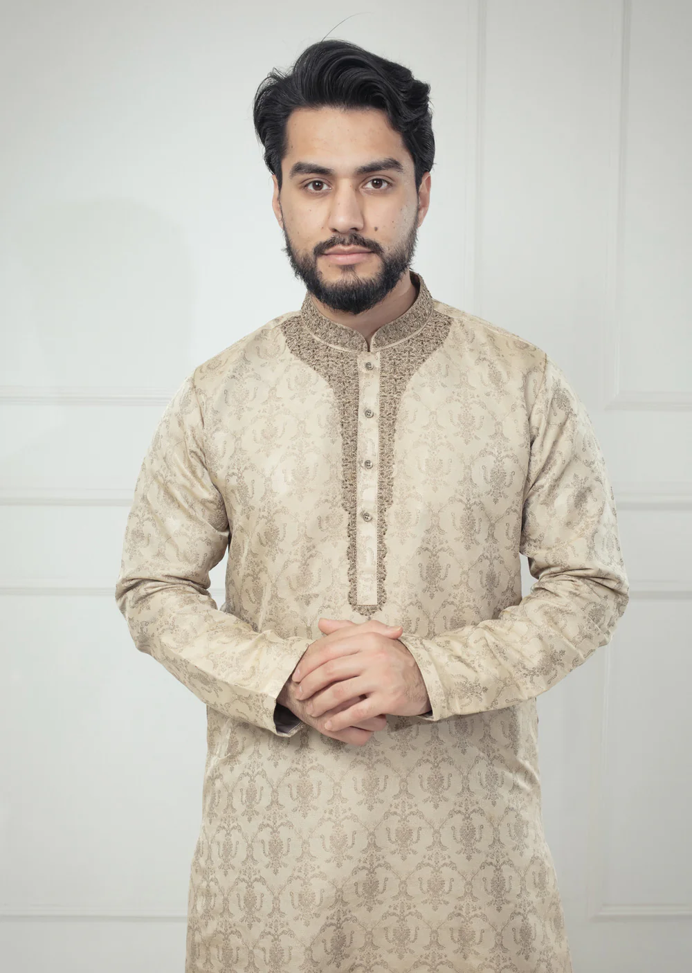 KRT-02 - Readymade - Mens Kurta Trouser Set - Image 3