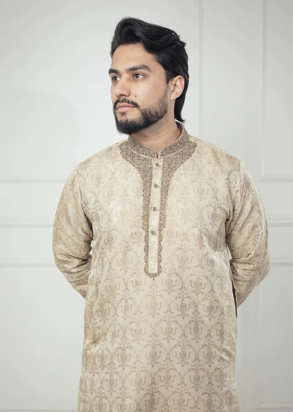 KRT-02 - Readymade - Mens Kurta Trouser Set - Image 4
