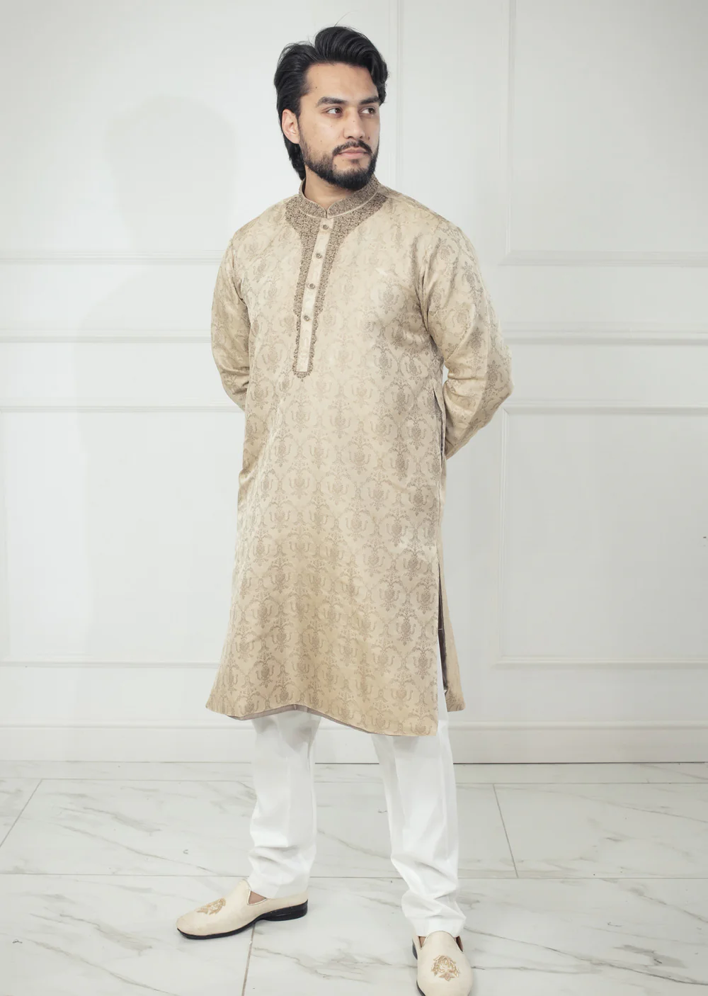 KRT-02 - Readymade - Mens Kurta Trouser Set - Image 6