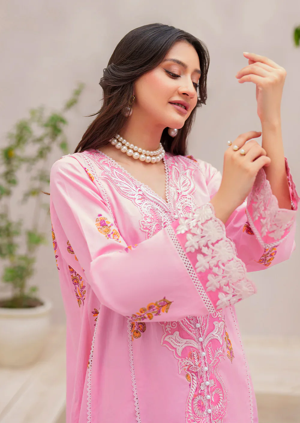 MALINA- Readymade 3 Piece Cotton Suit - Image 2