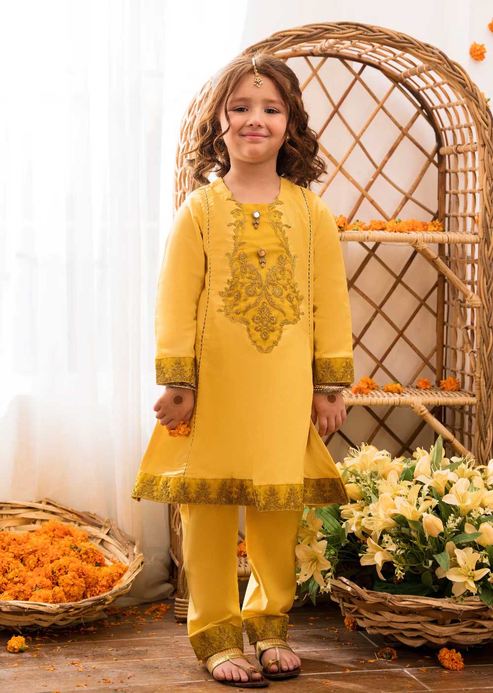 Mansha - Readymade Kids Suit by Garnet 2022