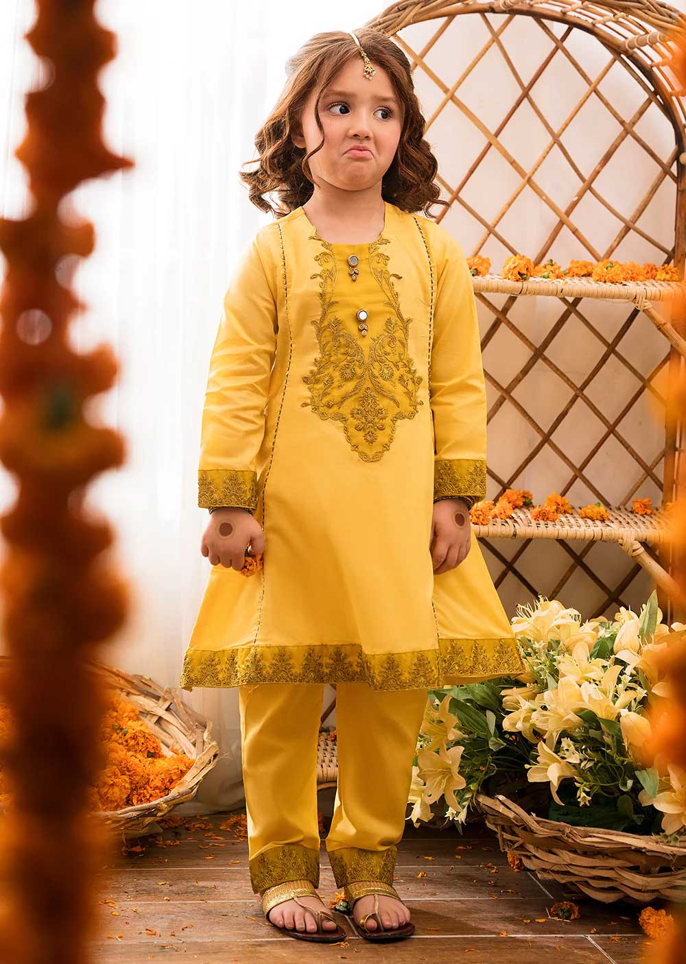 Mansha - Readymade Kids Suit by Garnet 2022 - Image 4