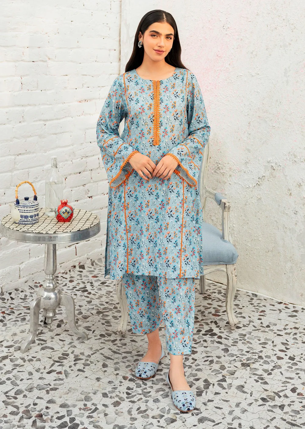 MARINA- Readymade 2 Piece Cotton Suit