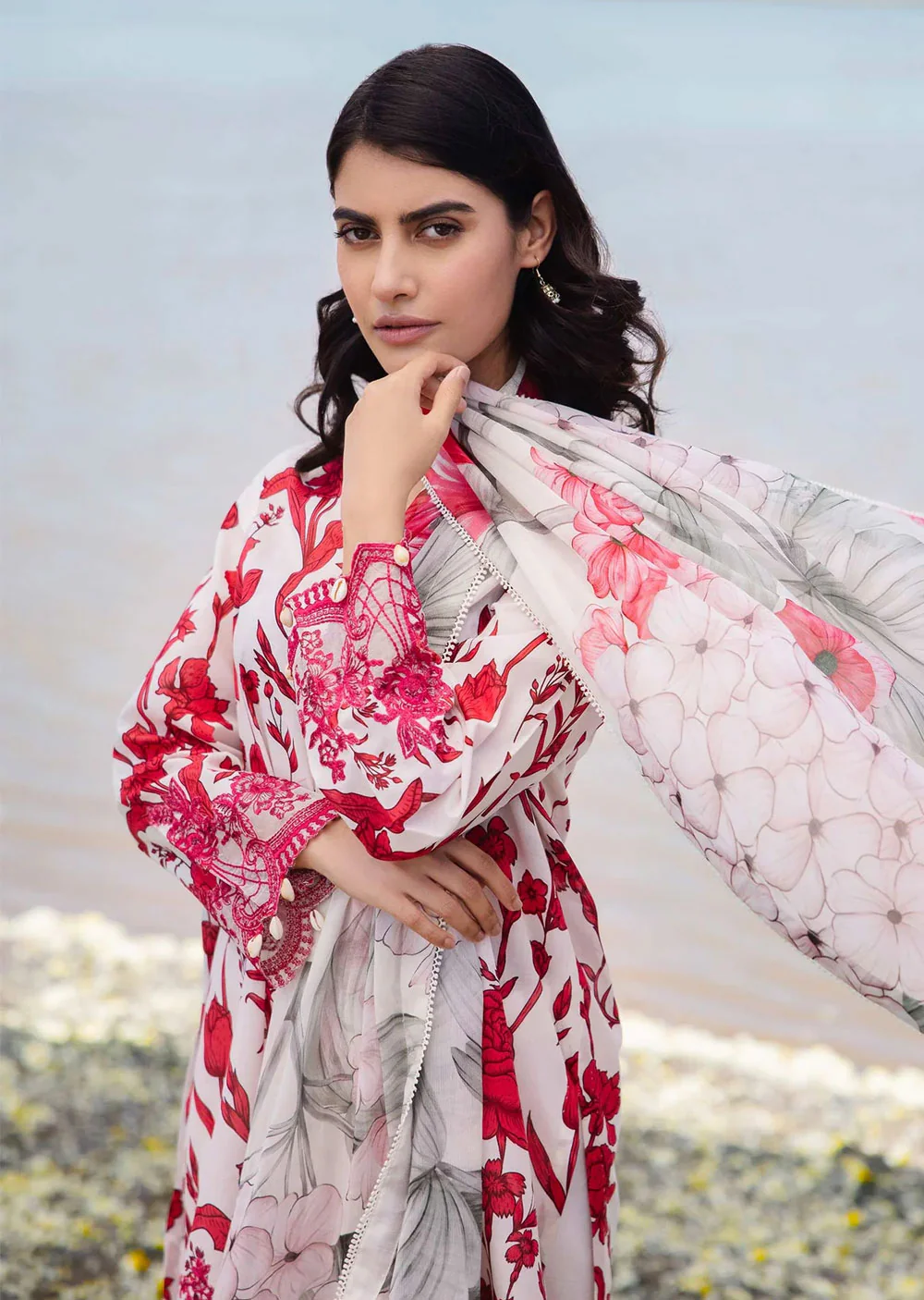 MBCS-405-A - Readymade - Maria B M.Basics Lawn Collection 2024 - Image 2