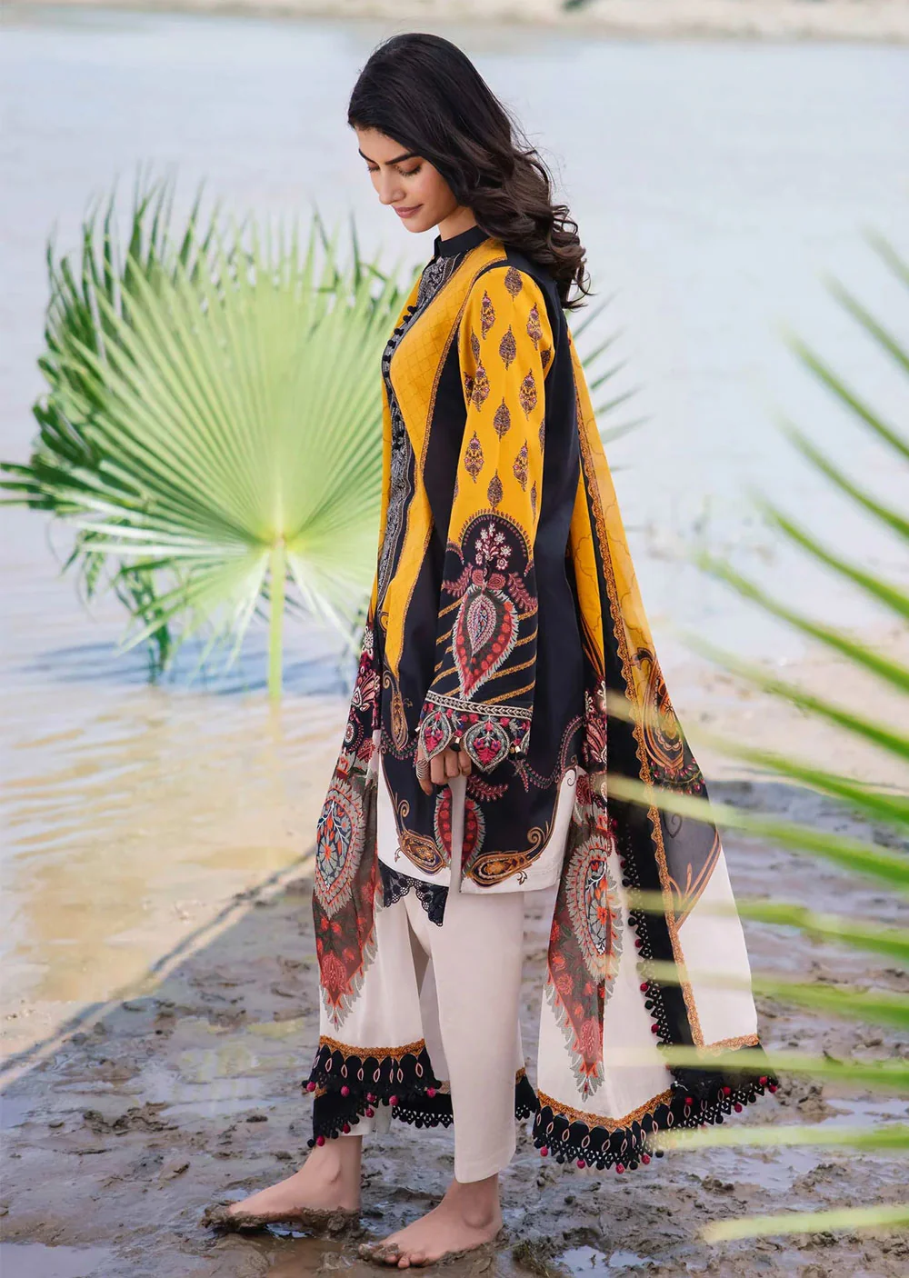 MBCS-407-B - Readymade - Maria B M.Basics Lawn Collection 2024 - Image 3