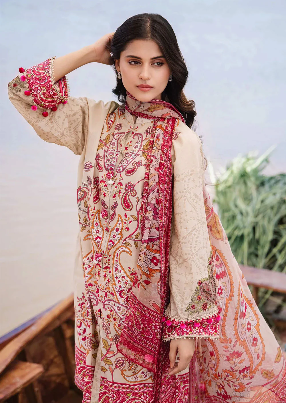MBCS-410-B - Readymade - Maria B M.Basics Lawn Collection 2024 - Image 2