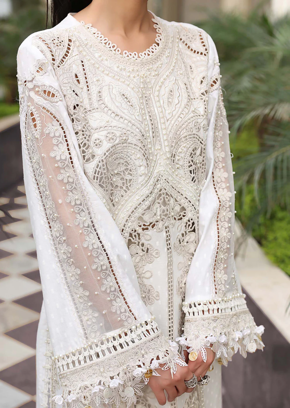 MCB-D1 3 Piece Unstitched Embroidered Jacquard Lawn Suit - Image 9