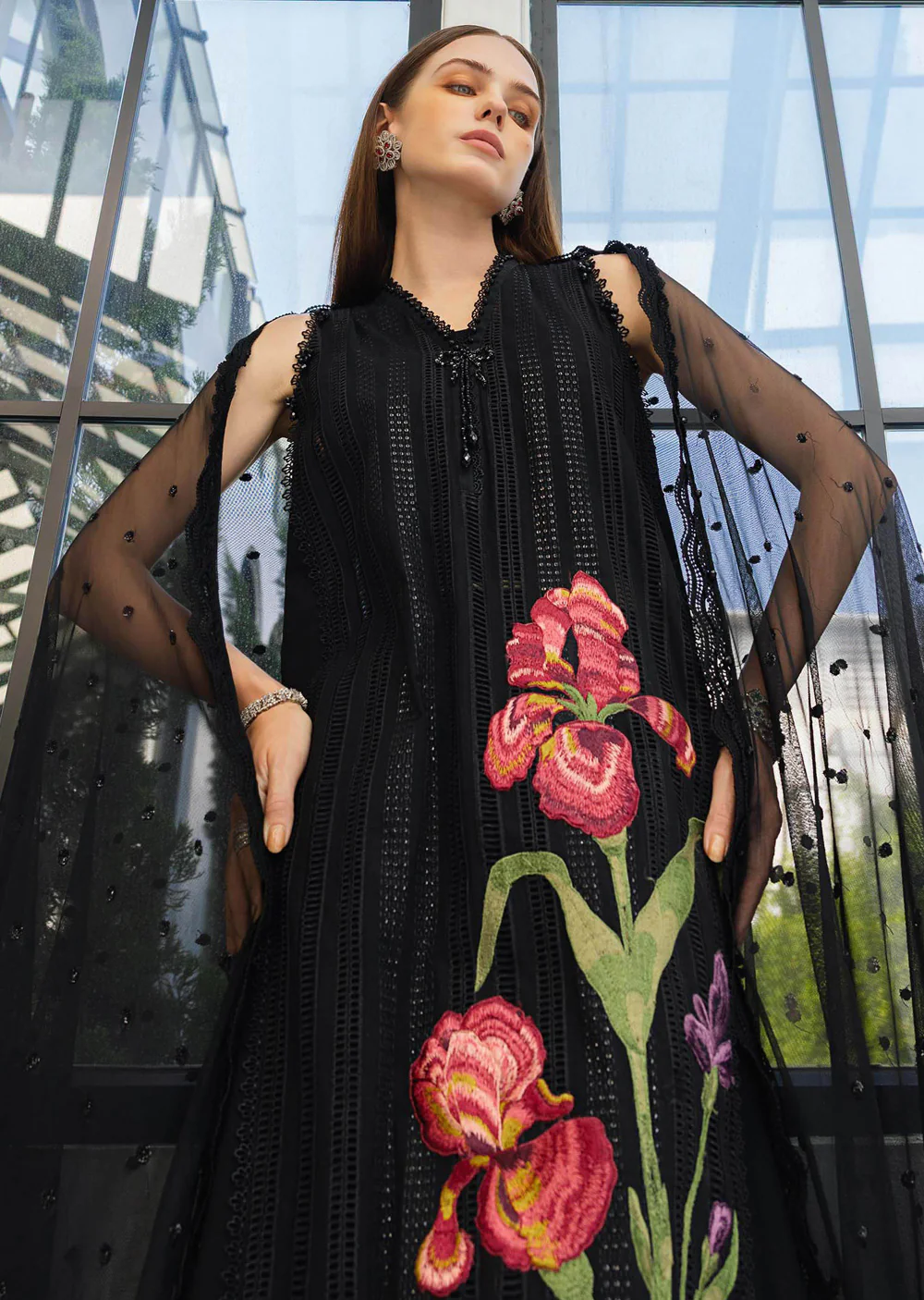 MCB-D10 3 Piece Unstitched Embroidered Lawn Suit - Image 2
