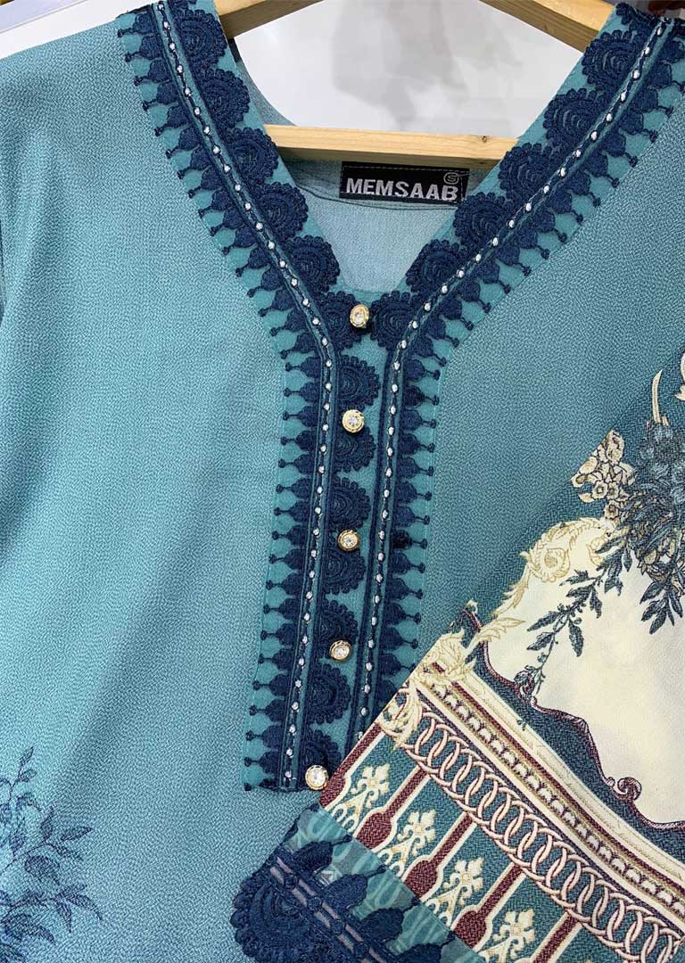 MDKR-05-B - Readymade Dhanak - Maria B Inspired Winter Suit - Image 3
