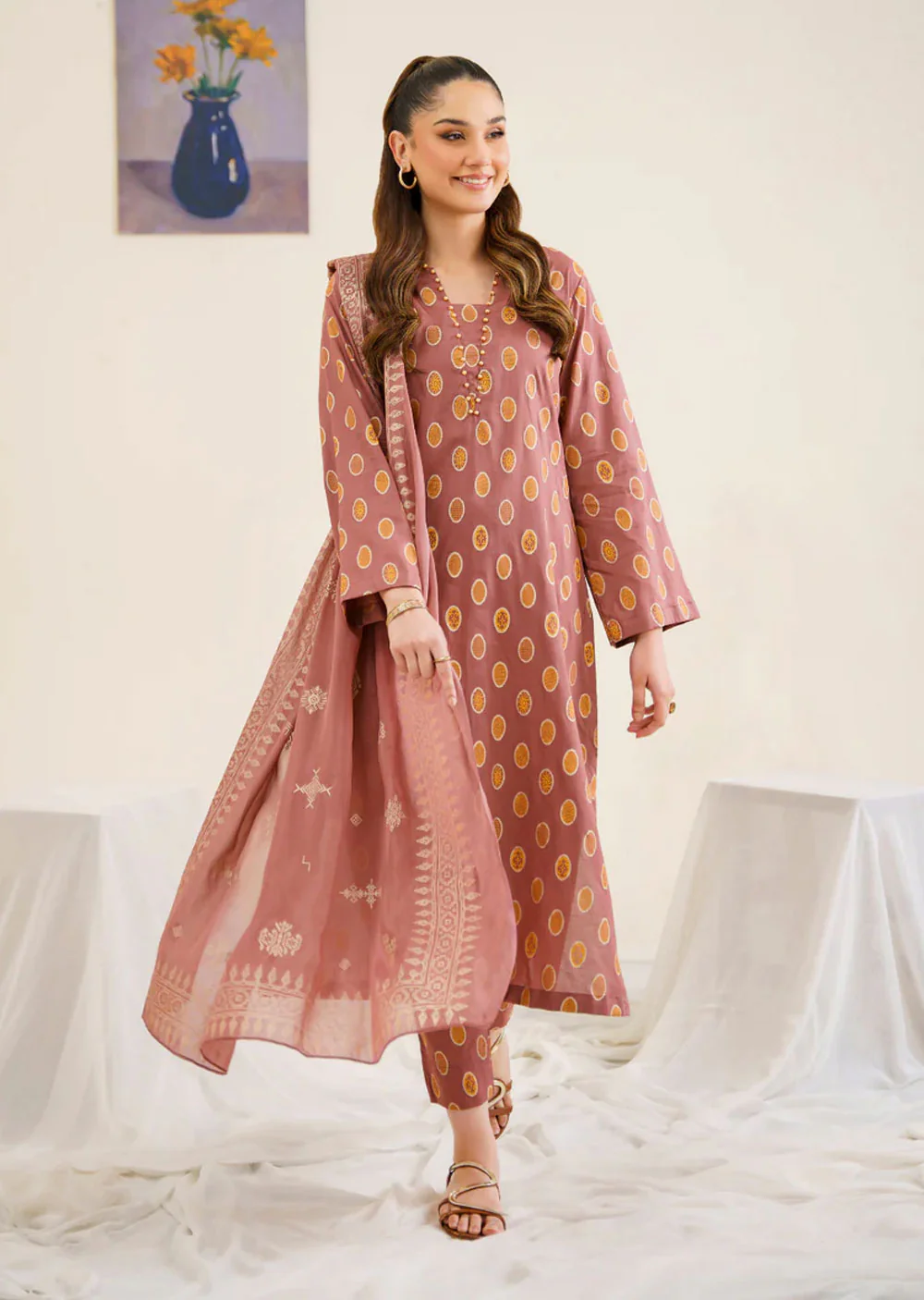 Meena - Readymade 3 Piece Cotton Suit