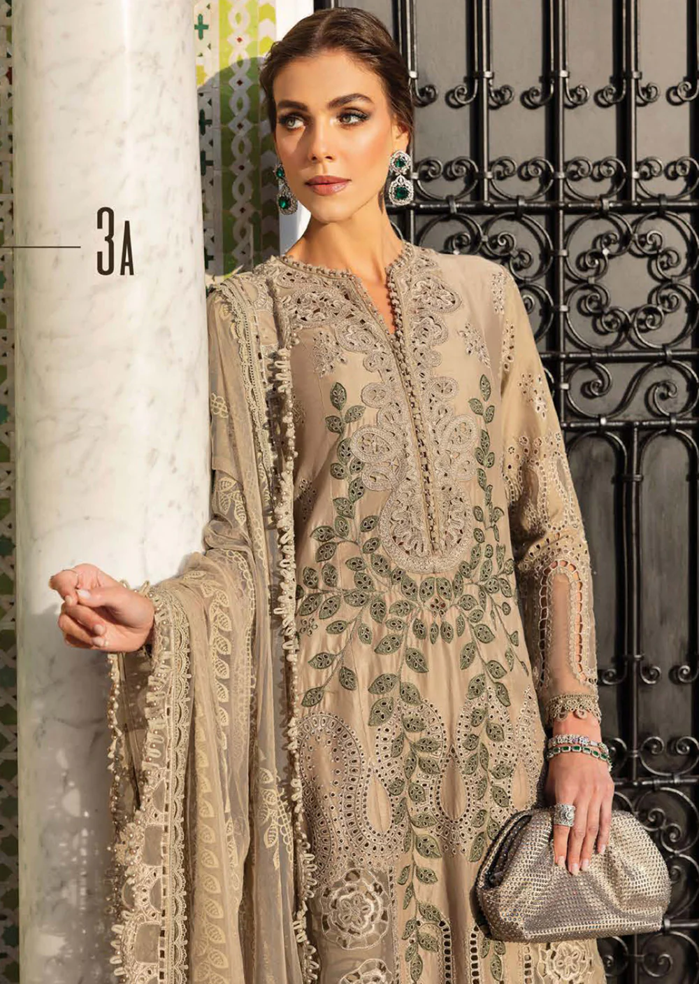 MLUX-03-A - Maria B Voyage Lux Lawn Collection Vol 25 2025 - Image 2