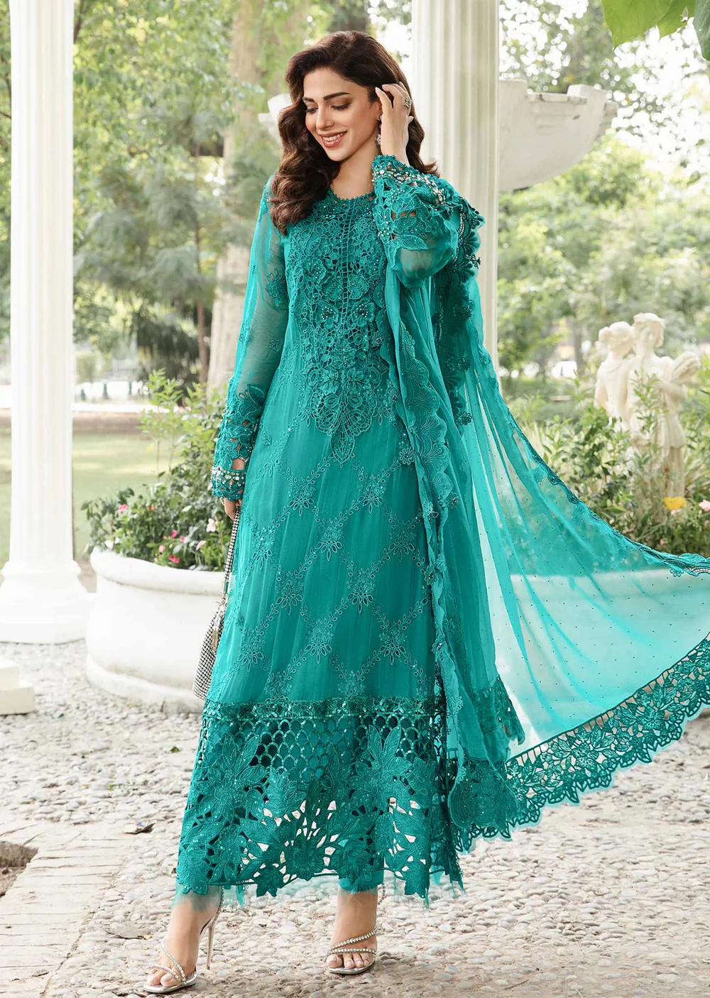 MPC-24-105 - Unstitched - Maria B Embroidered Chiffon 2024